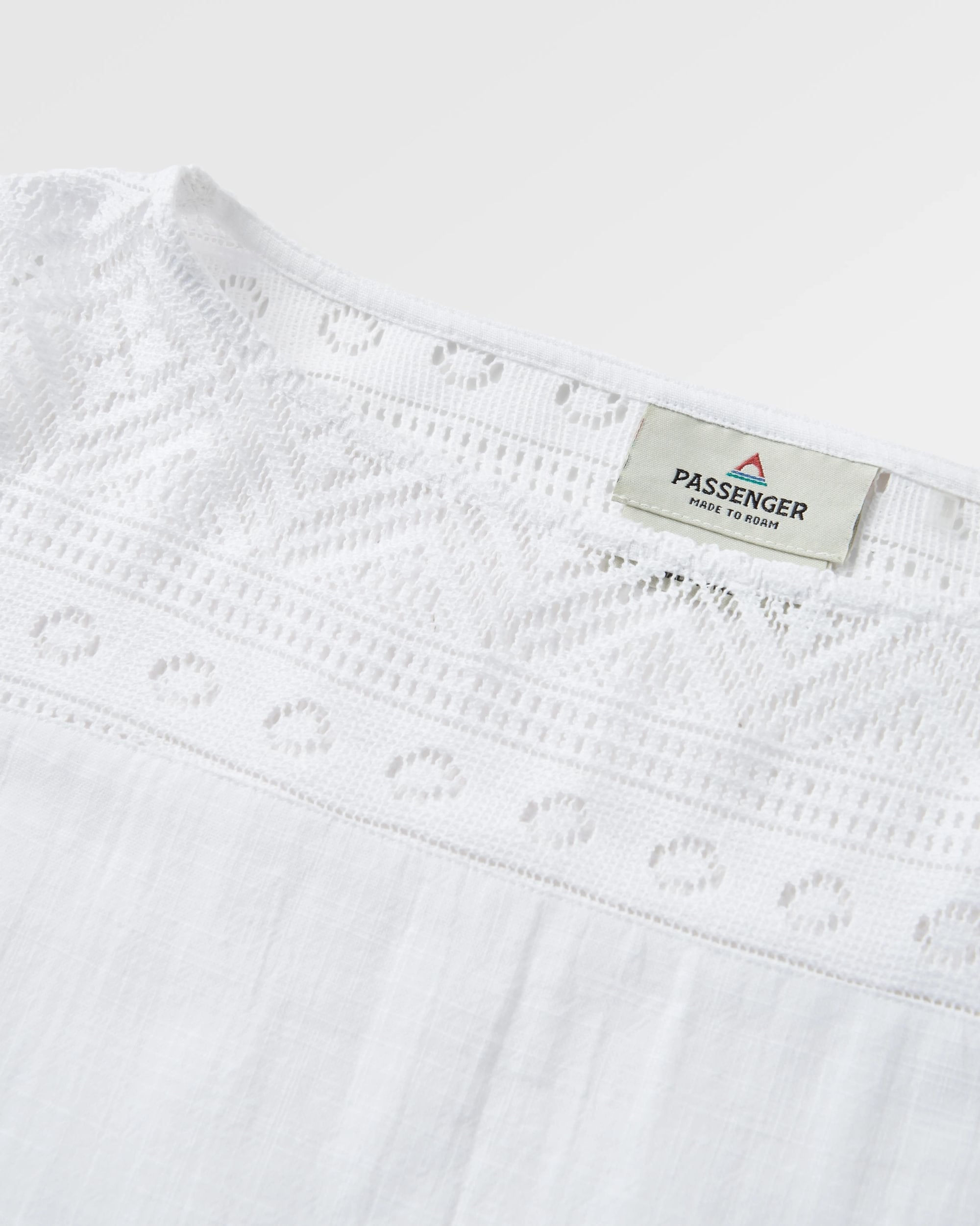 Flurry Woven Top - White