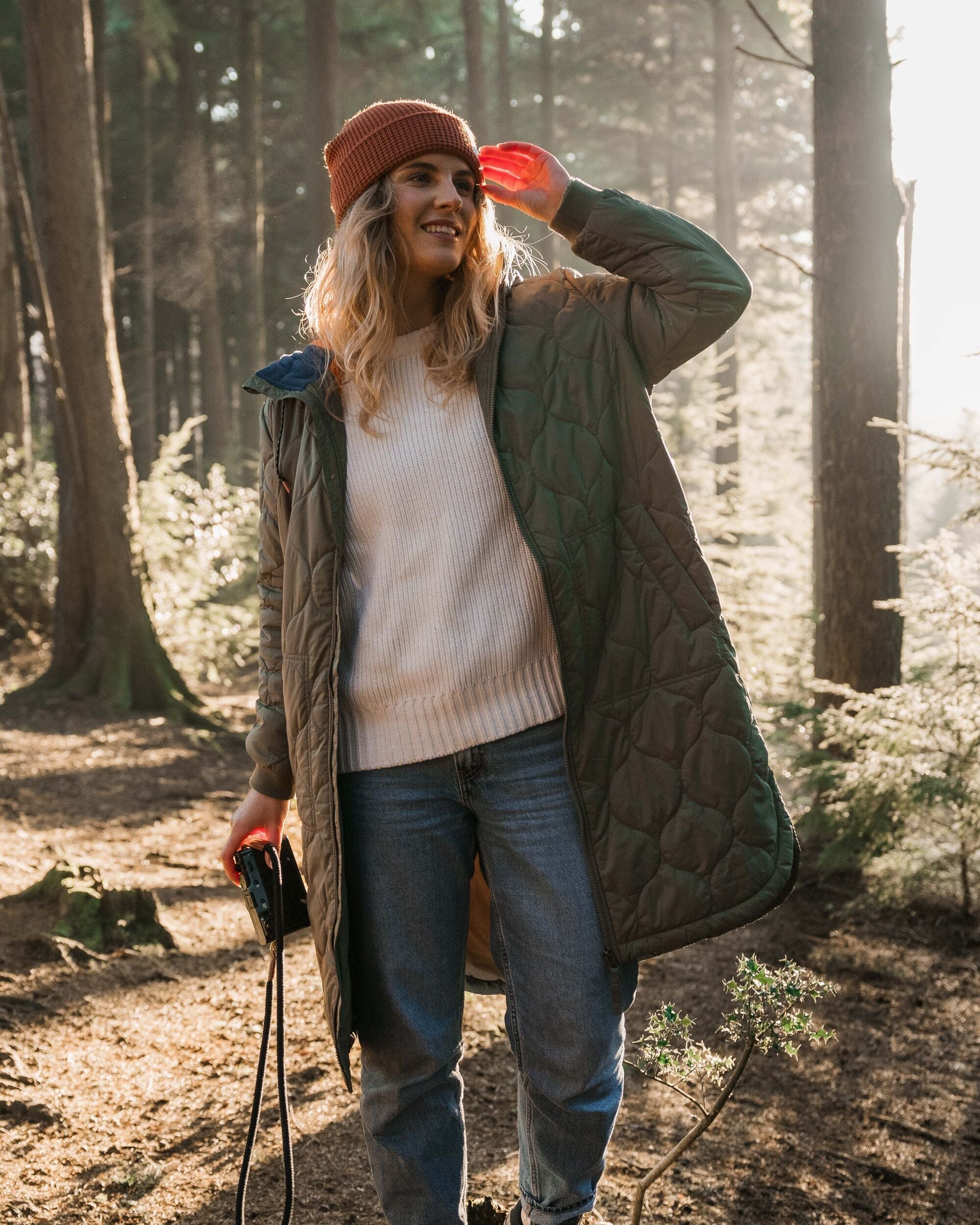 Flora Long Recycled Insulated Parka - Dusty Olive