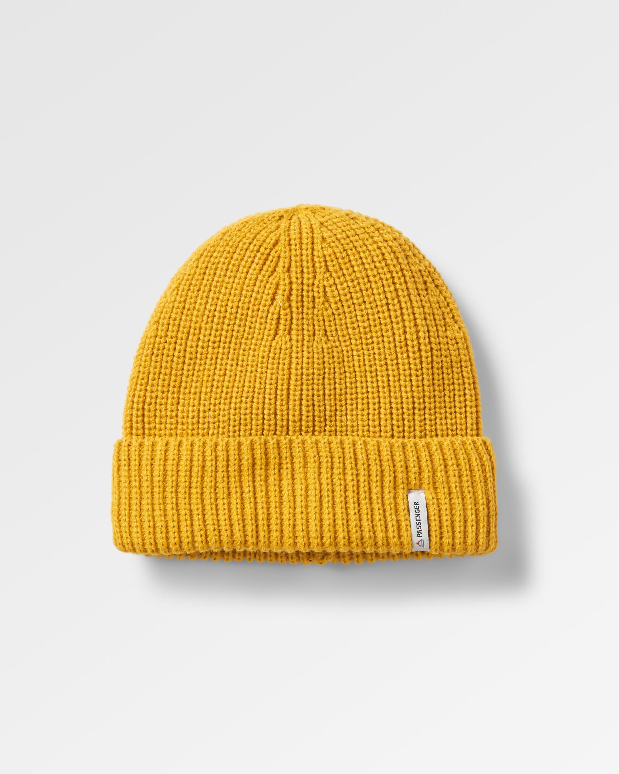 Compass Recycled Beanie - Mustard Yellow