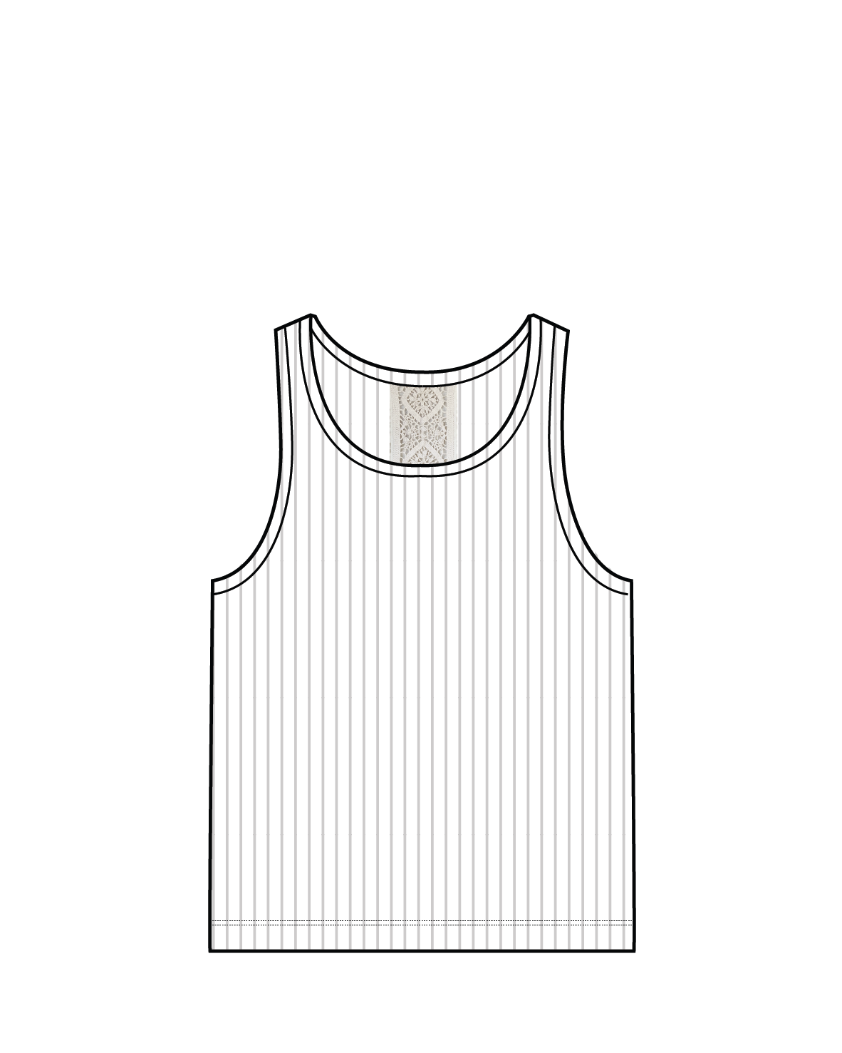 Atmos Ribbed Tank Vest - White