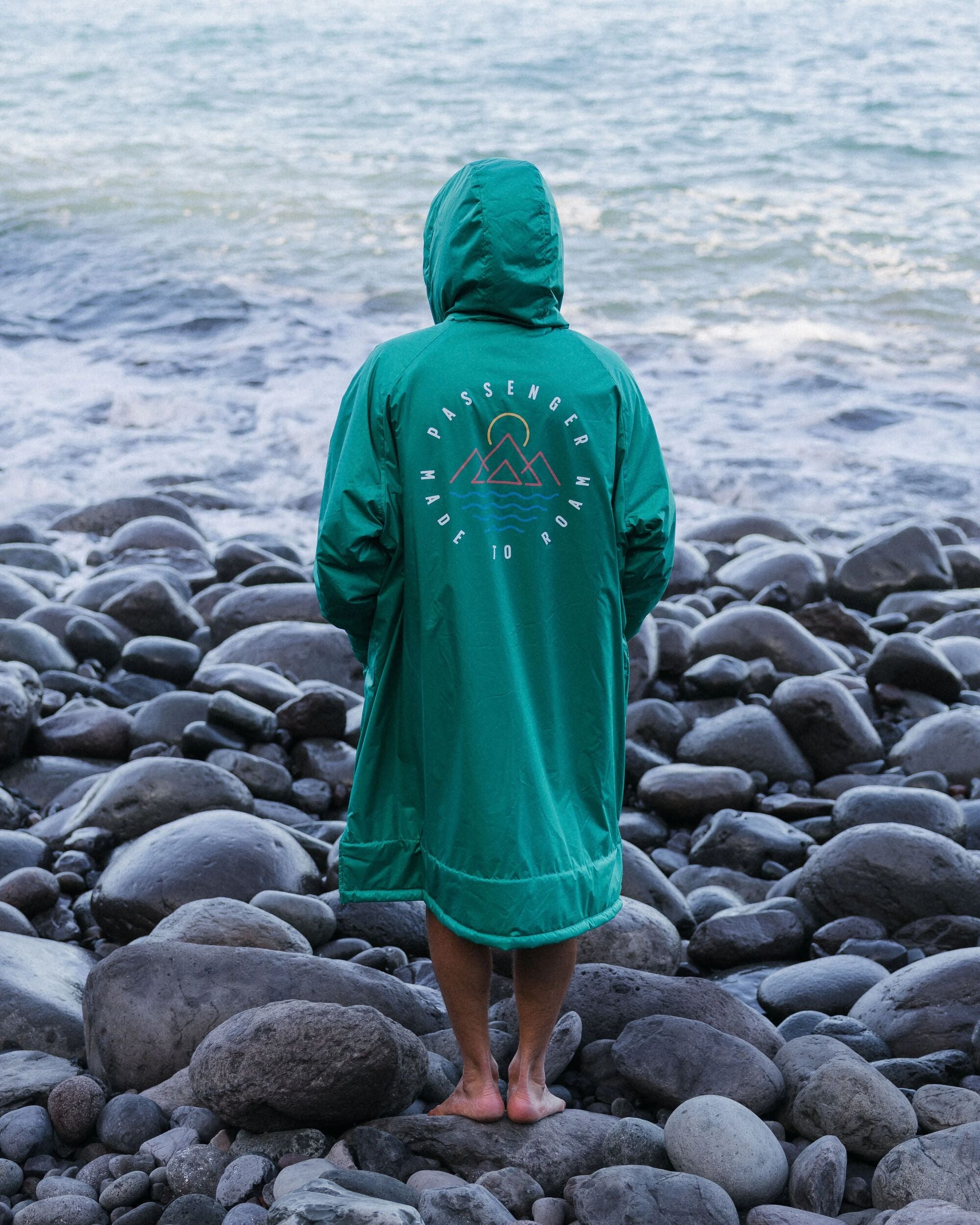 Escapism Recycled Sherpa Lined Changing Robe - Greenlake