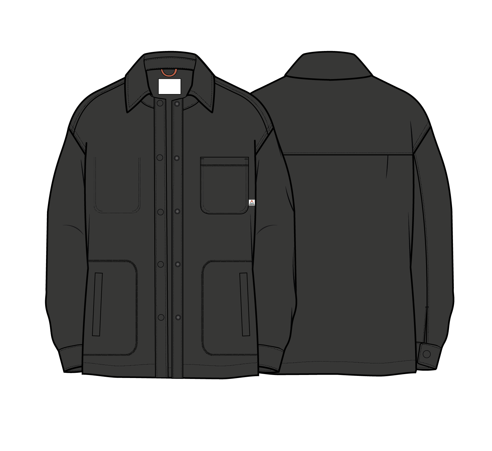 Adapt Fleece Overshirt - Black
