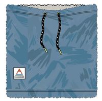Ash Recycled Sherpa Fleece Snood - Abstract Mountain Blue Steel