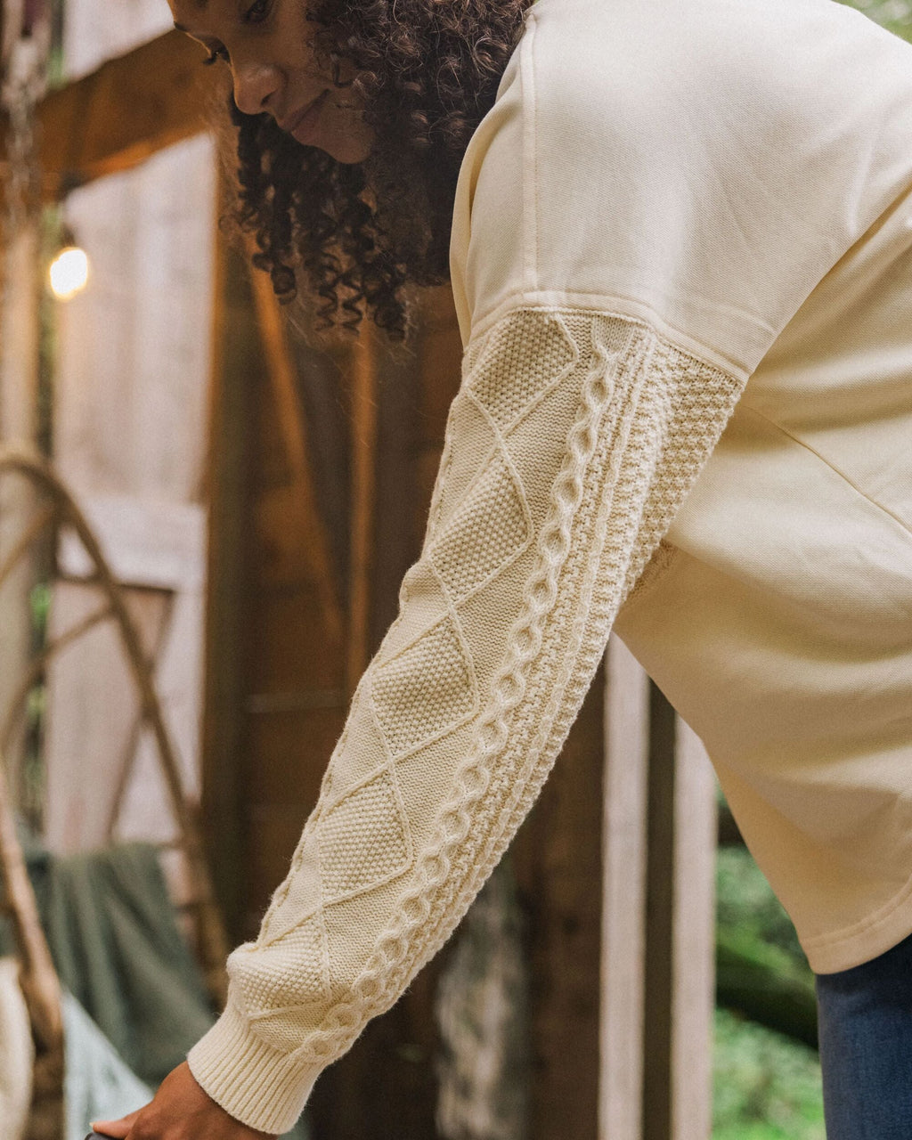 Aerial LS Knit Top - Oatmeal