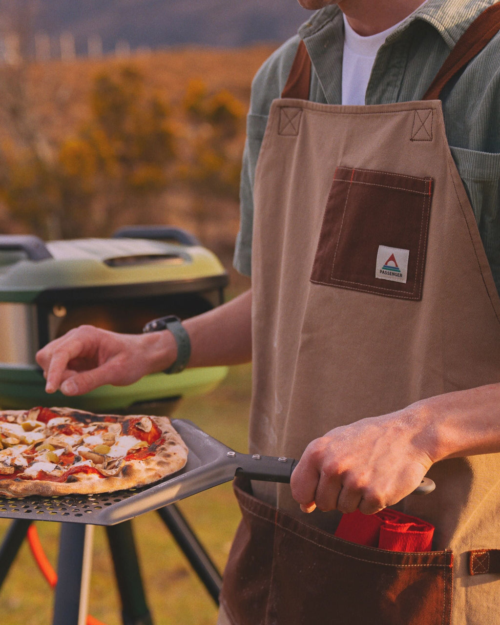 Campfire Recycled Cotton Apron - Elmwood