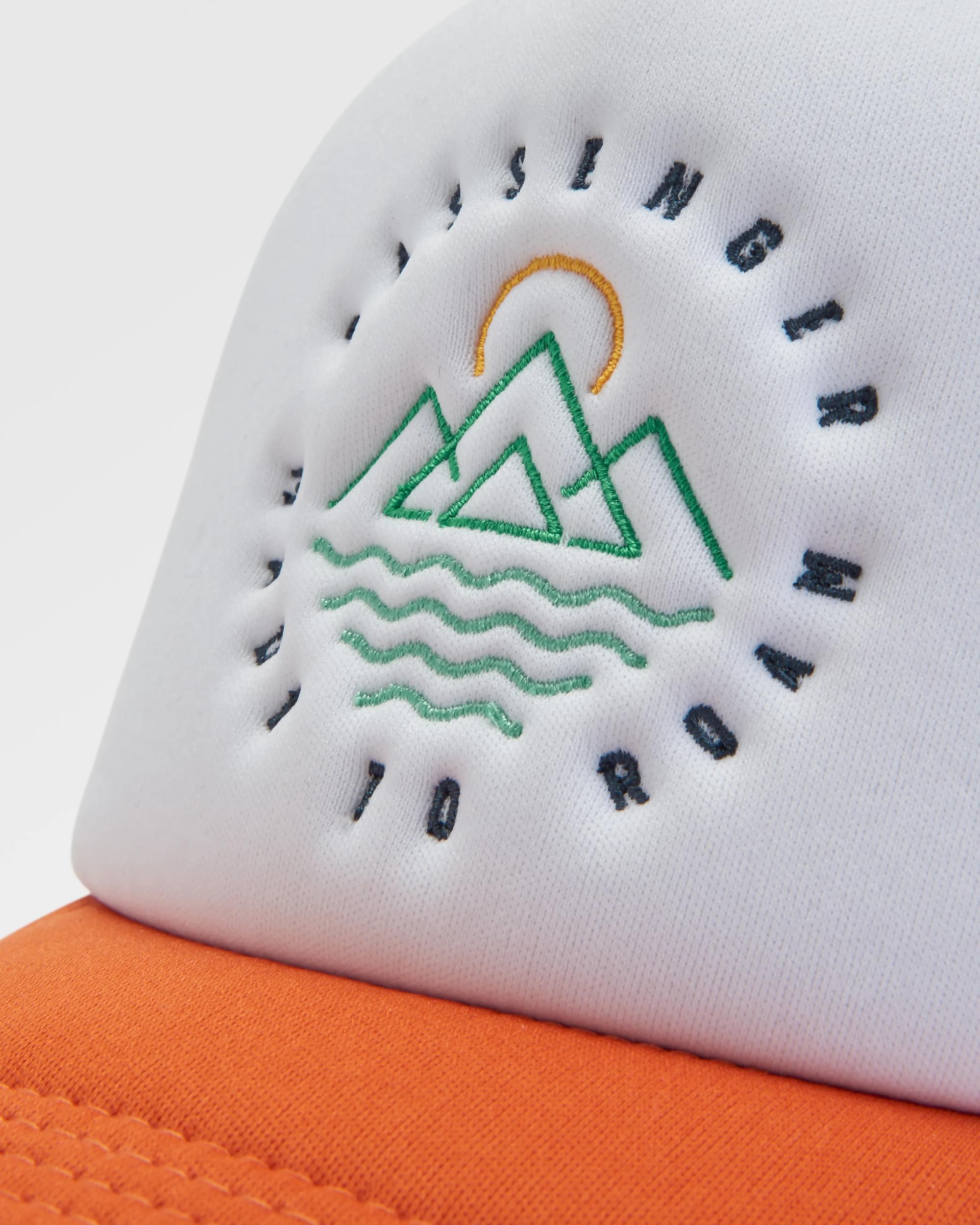 Escapism Trucker Cap - Chestnut/Sunrise Orange