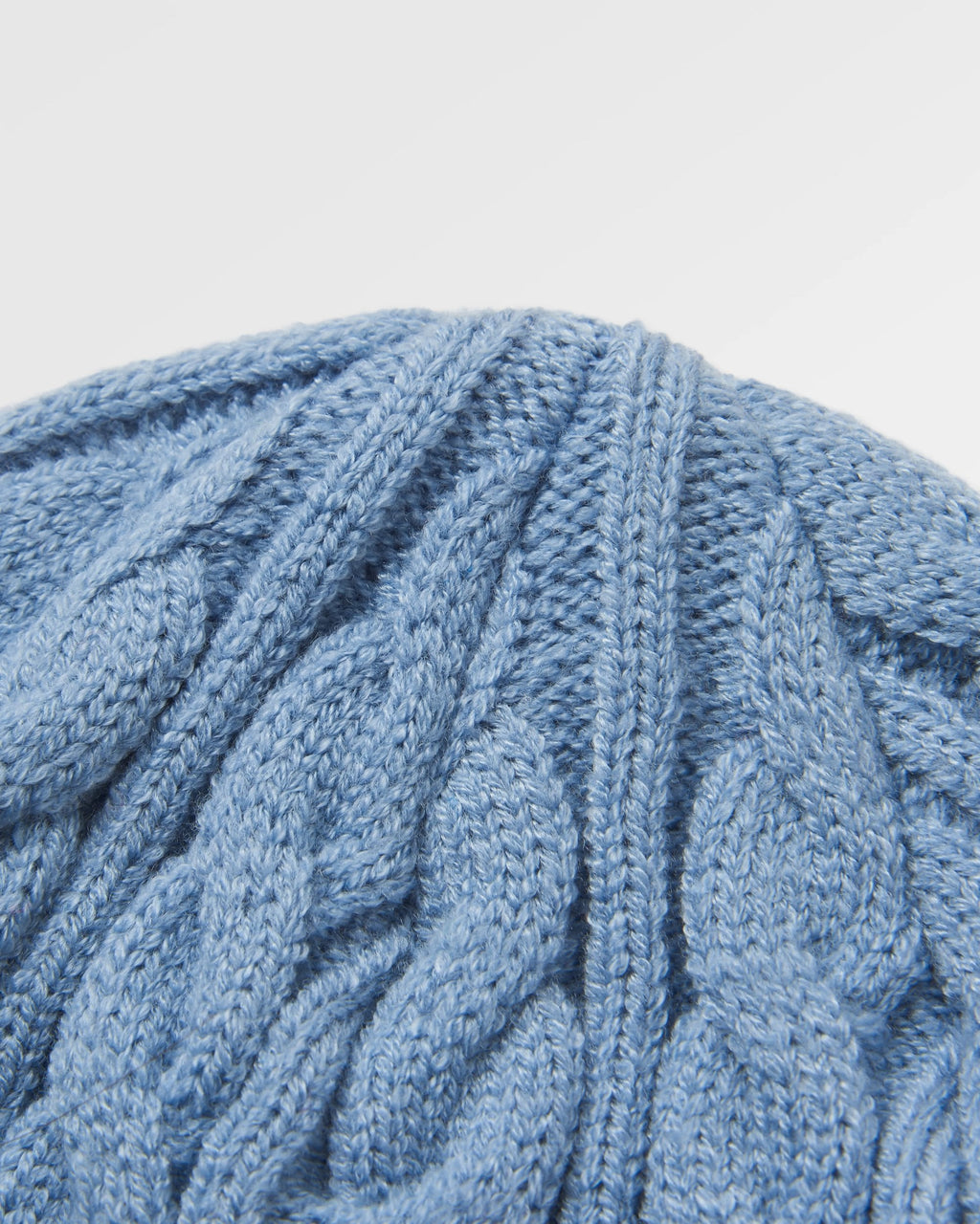 Fireside Recycled Cable Knit Beanie - Faded Denim