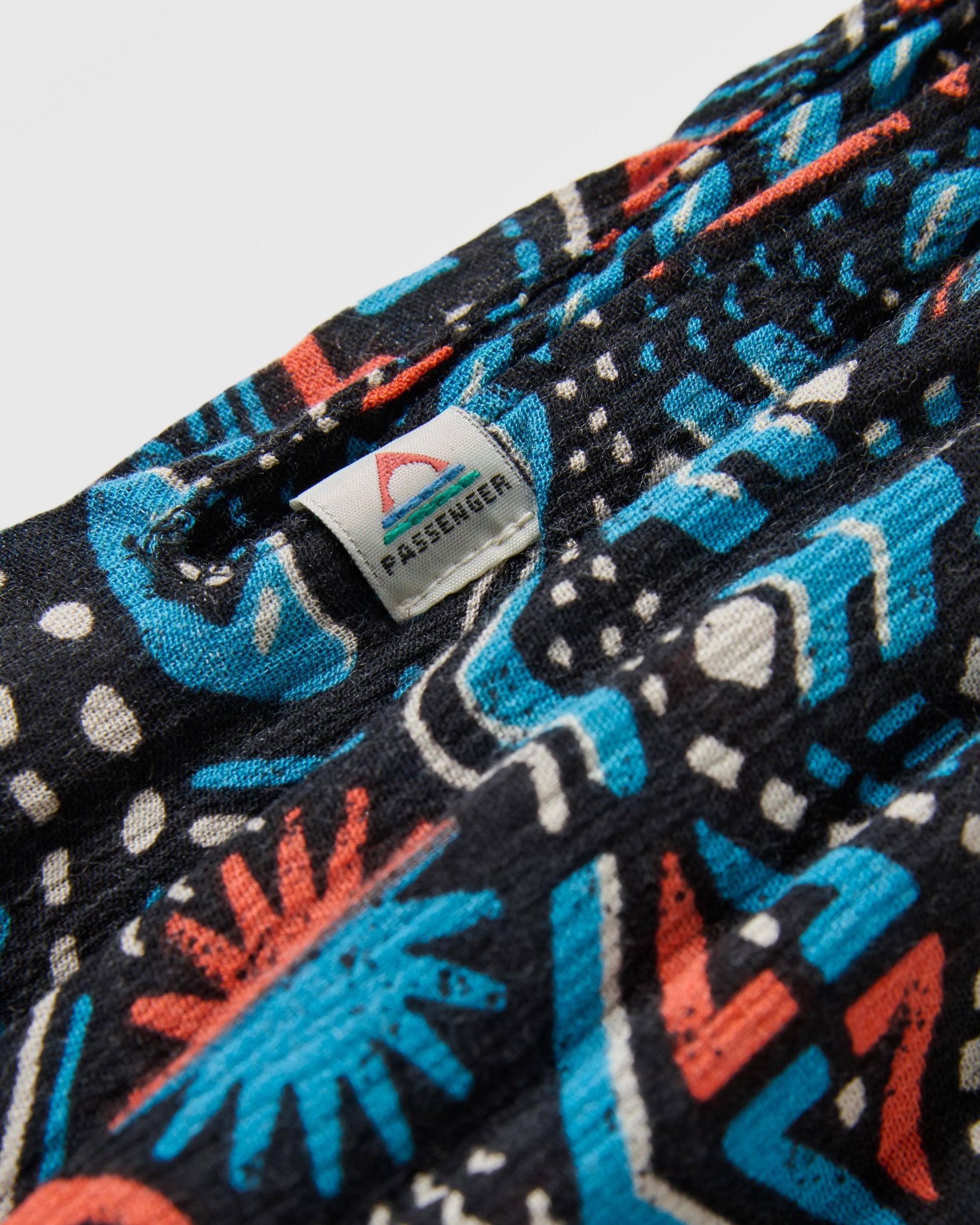 Daylily Loose Trouser - Elemental Geo Black