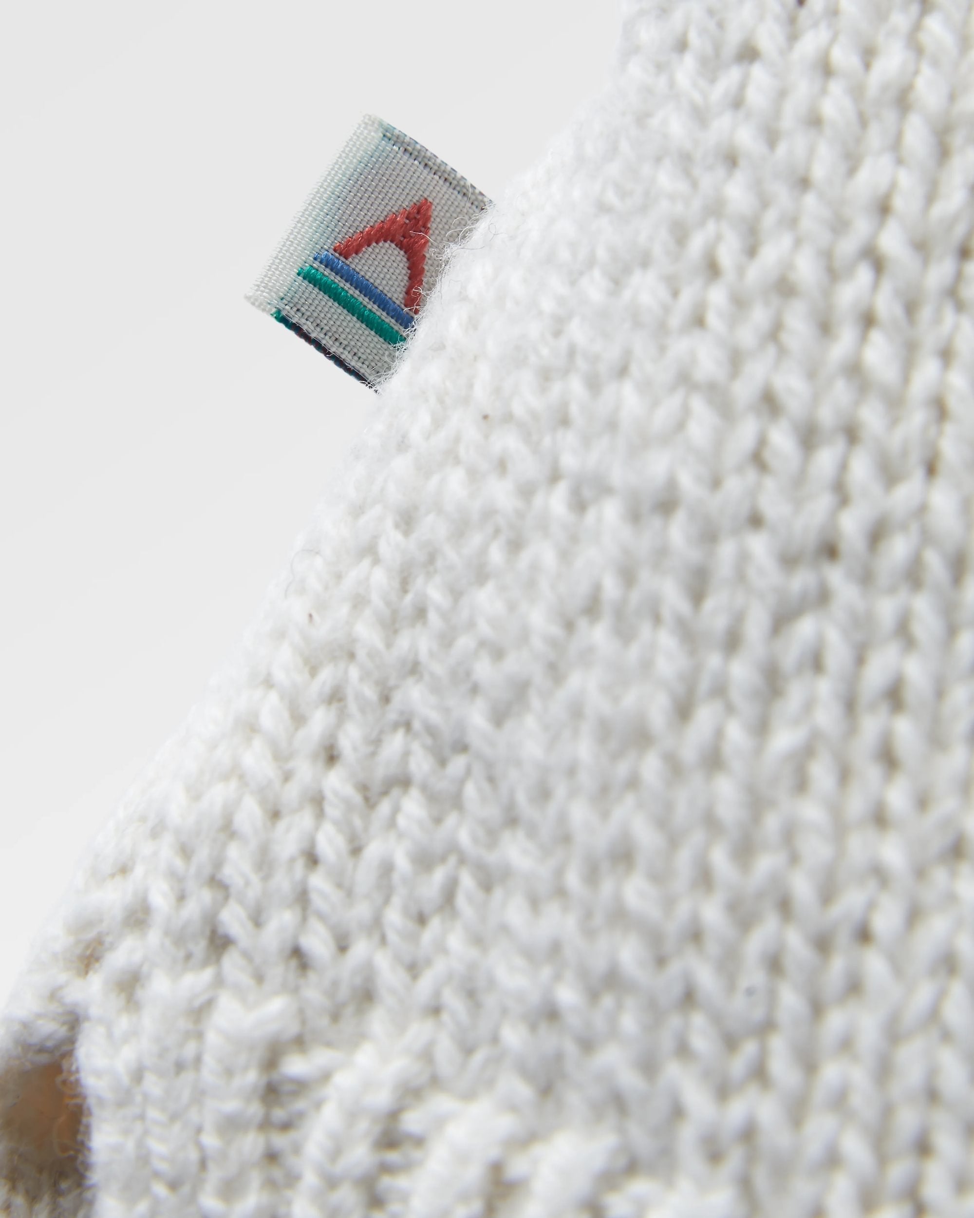 Cove Organic Cotton Knitted Hoodie - Off White