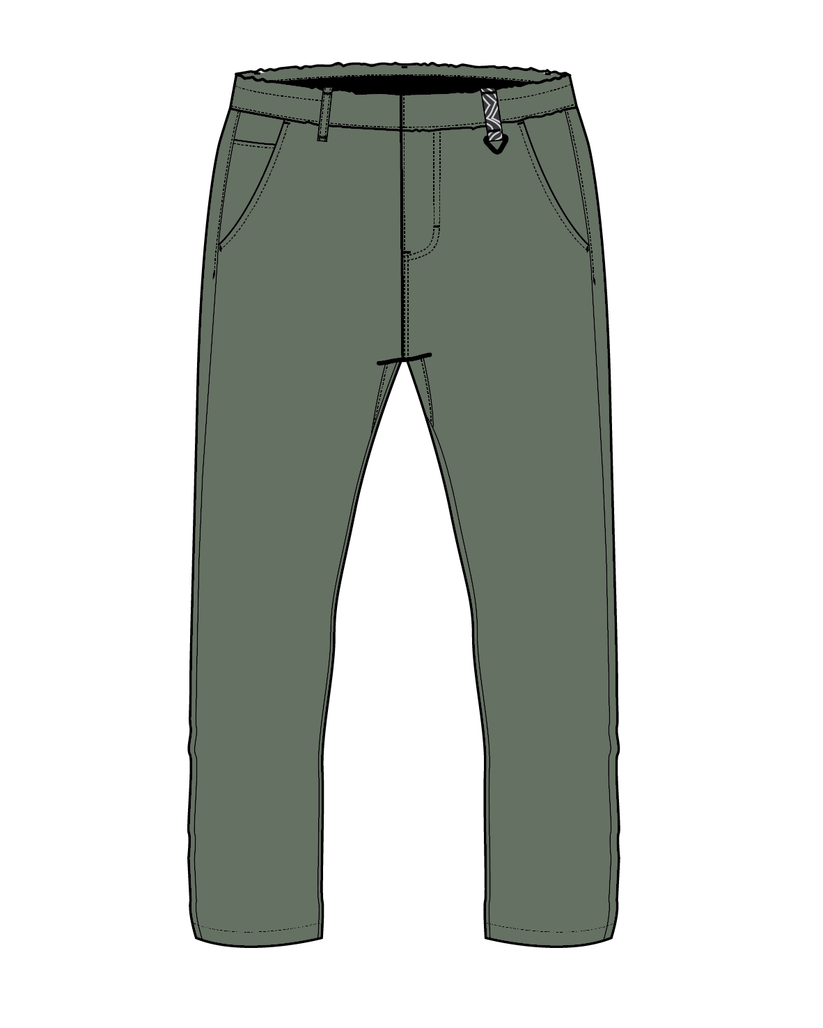 Horizon Comfort Chino - Dusty Olive