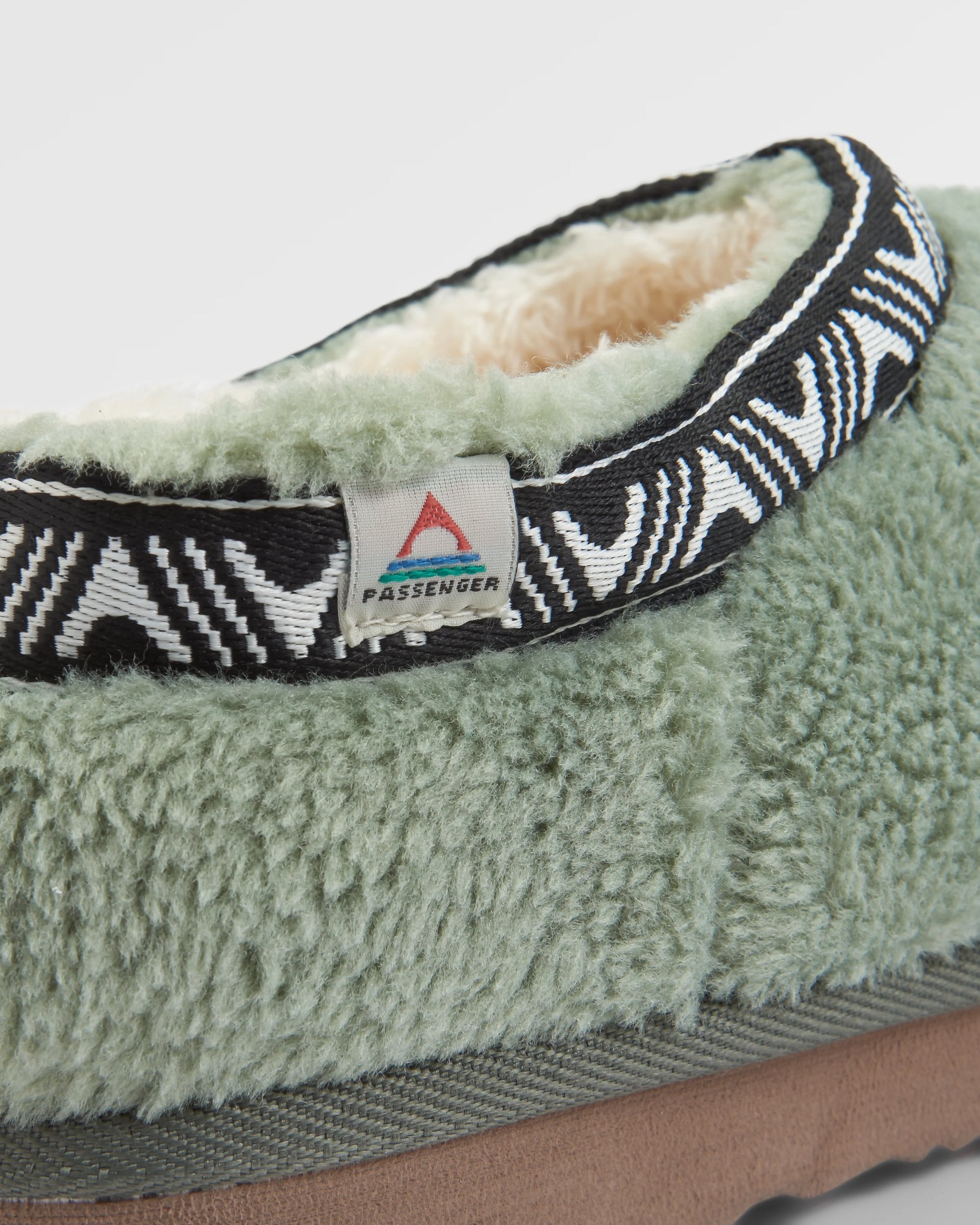 Ember Sherpa Fleece Slipper - Pistachio