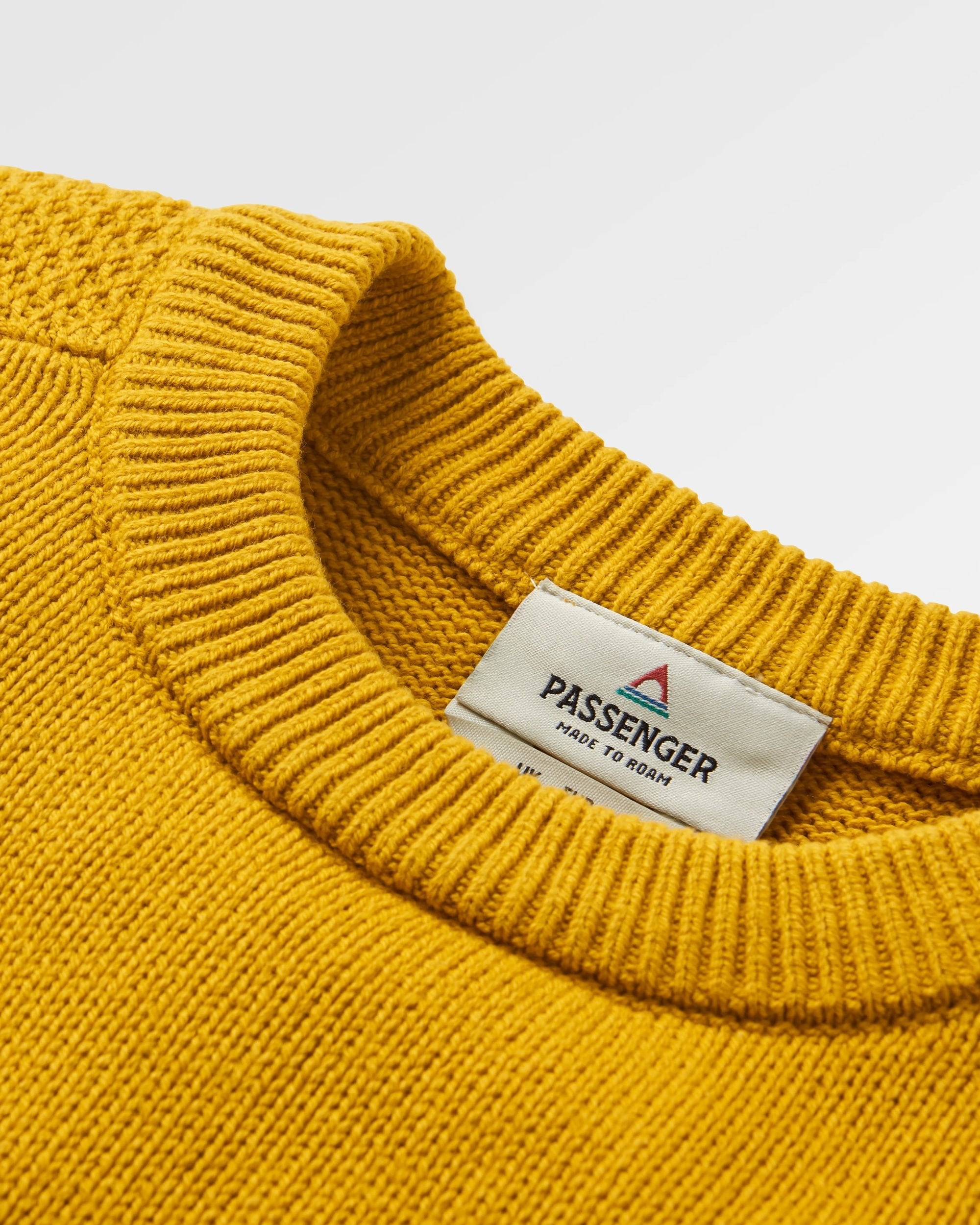 Cove Organic Cotton Knitted Jumper - Heritage Yellow