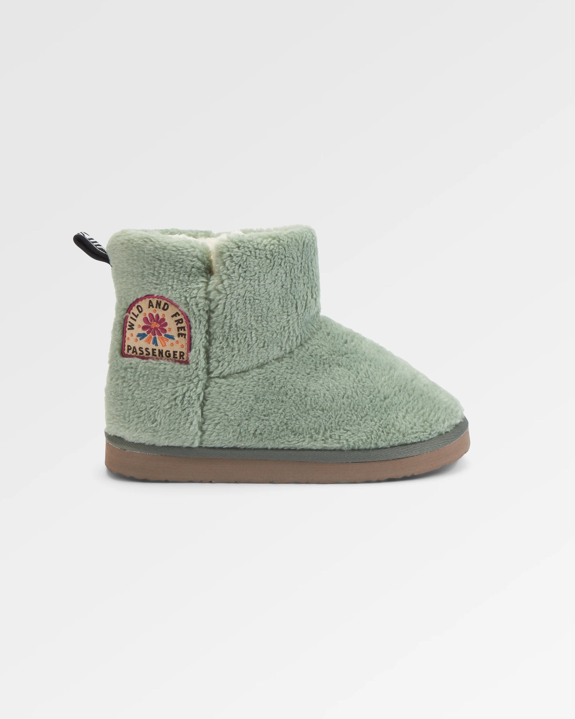 Hideaway Hut Sherpa Fleece Slipper - Pistachio