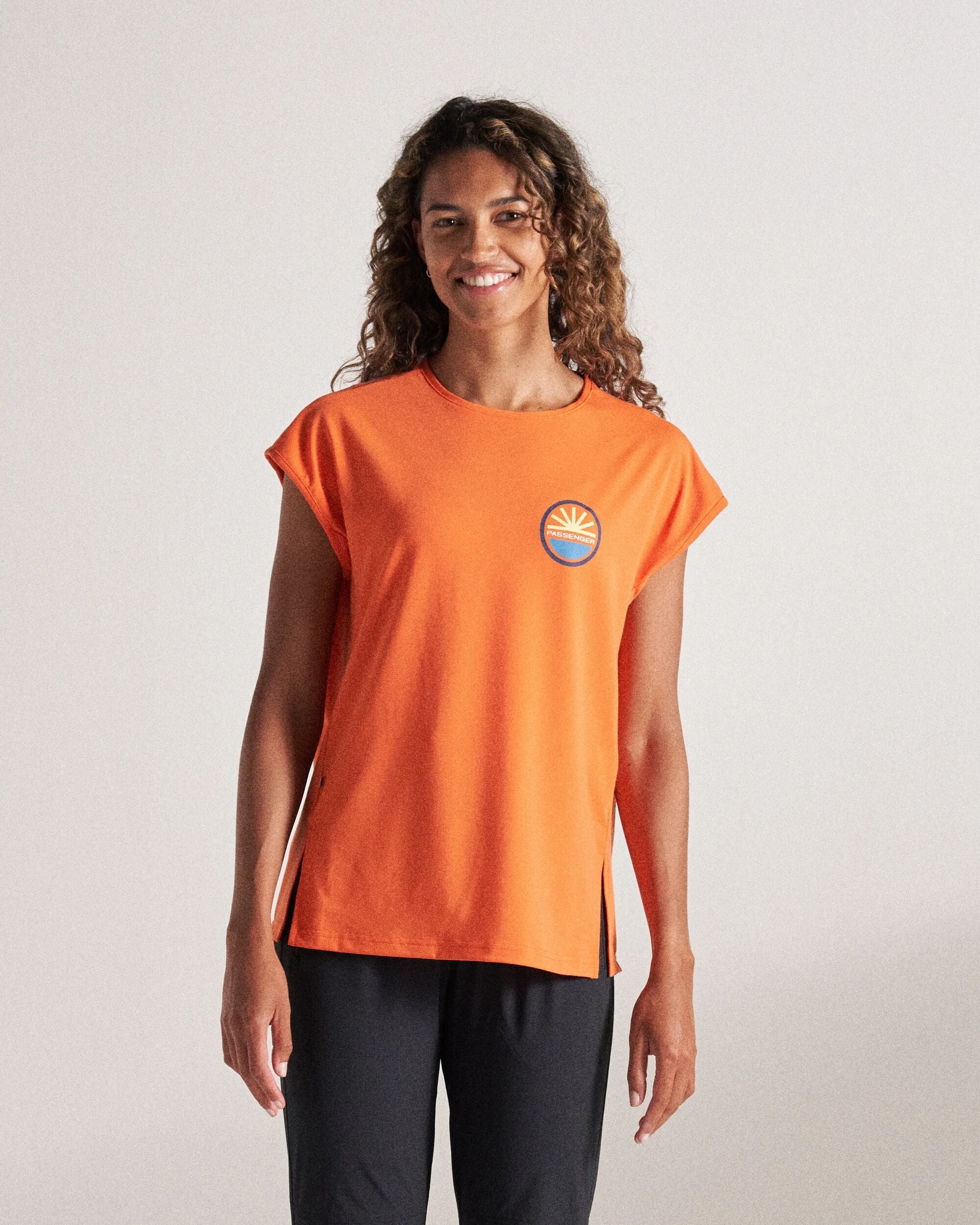 Chase The Light Drirelease® Active T-Shirt - Ember Orange