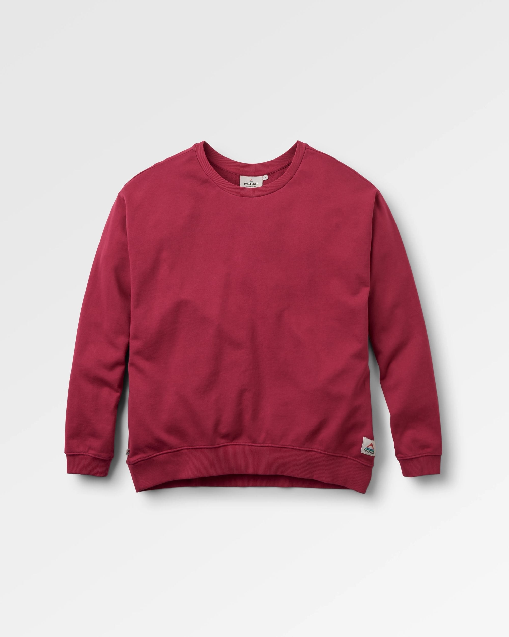 Heritage Recycled Cotton Sweatshirt - Cranberry