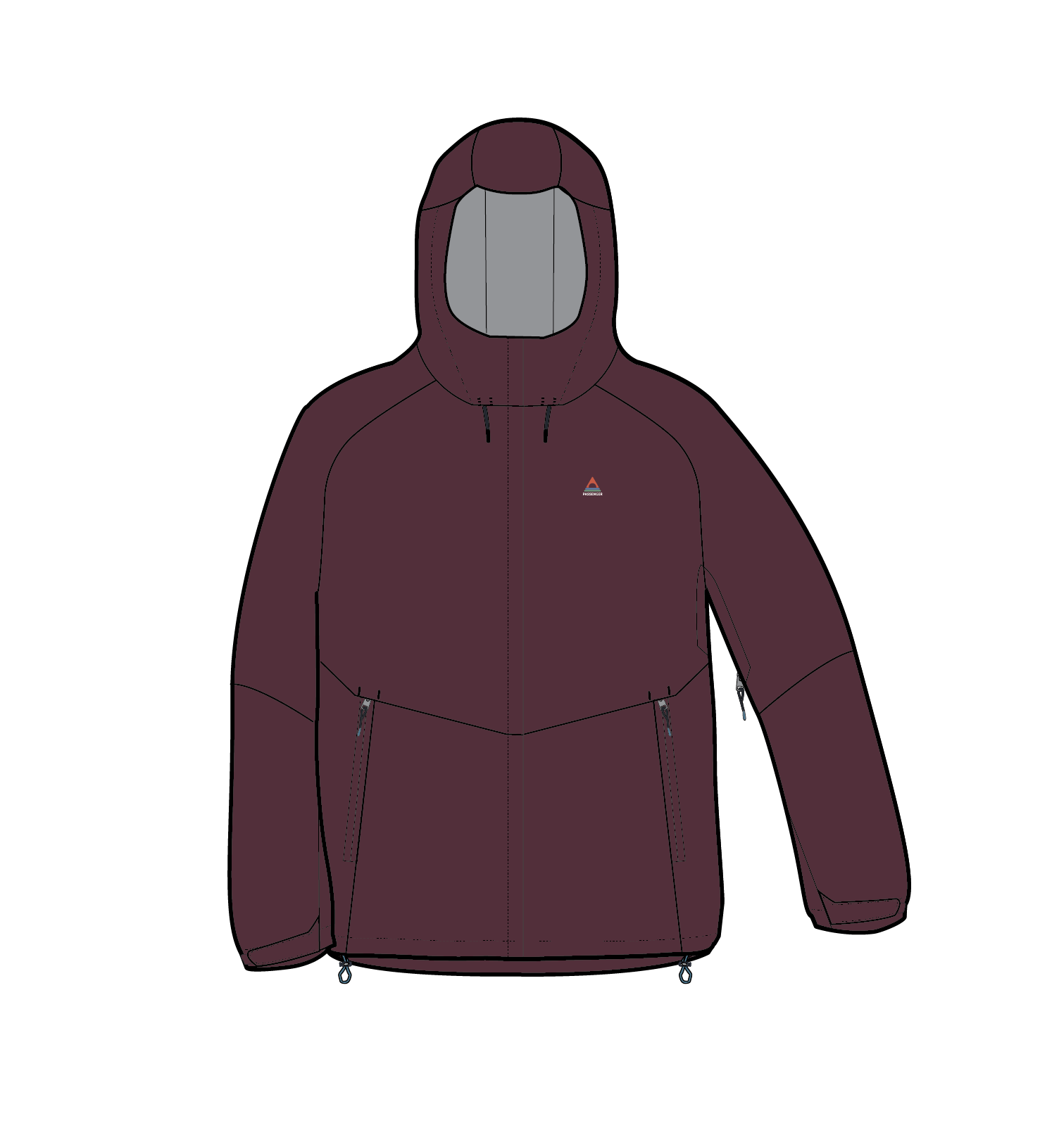 Five Element Recycled Waterproof Jacket - Fig