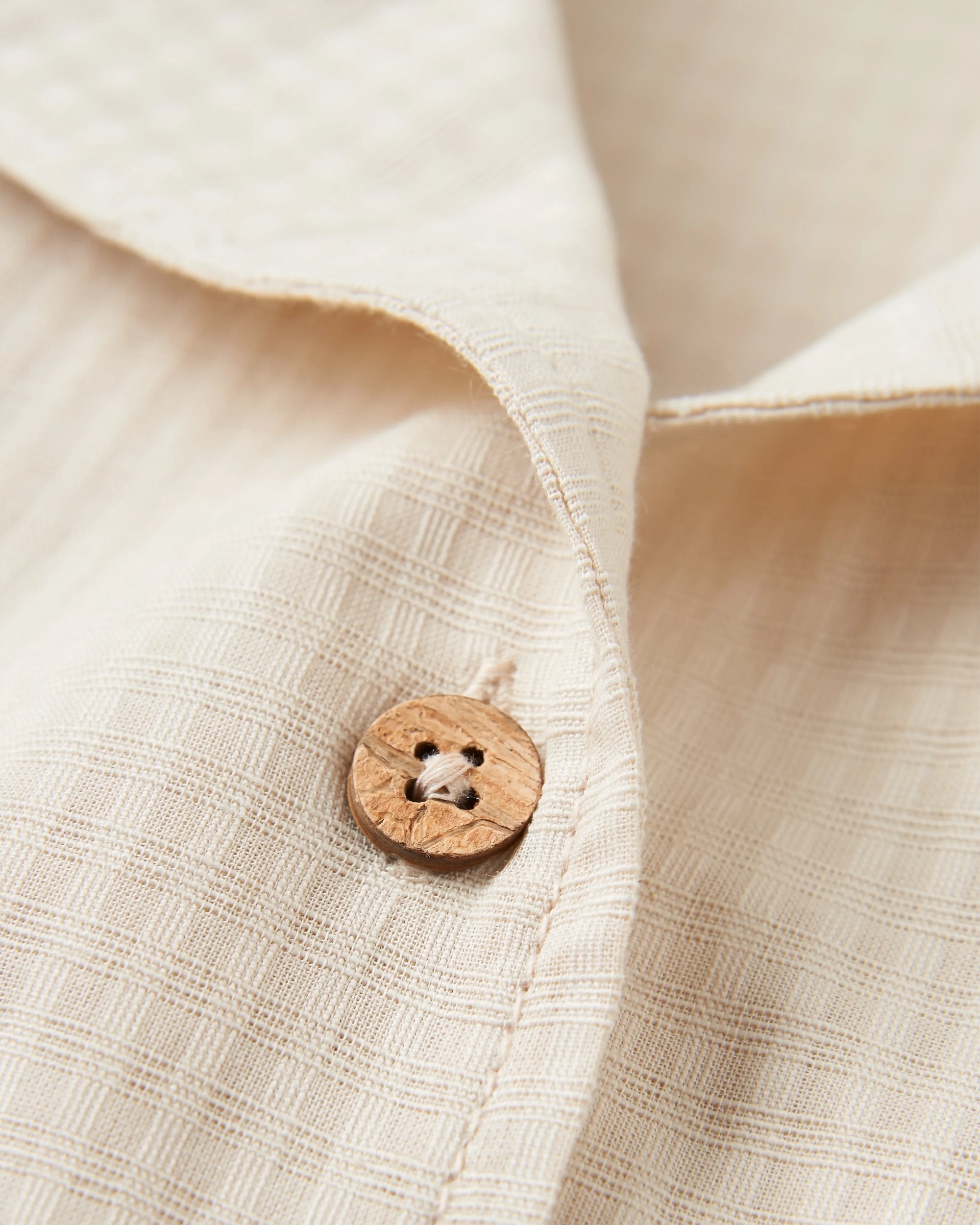 Arden Organic Cotton Short Sleeve Shirt - Vintage White