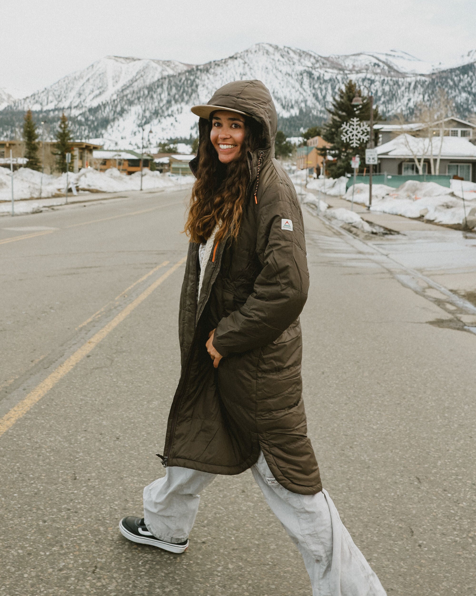 Flora Recycled Sherpa Lined Parka - Coffee
