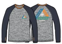 Alpine Recycled Base Layer LS T-Shirt - Black/Grey