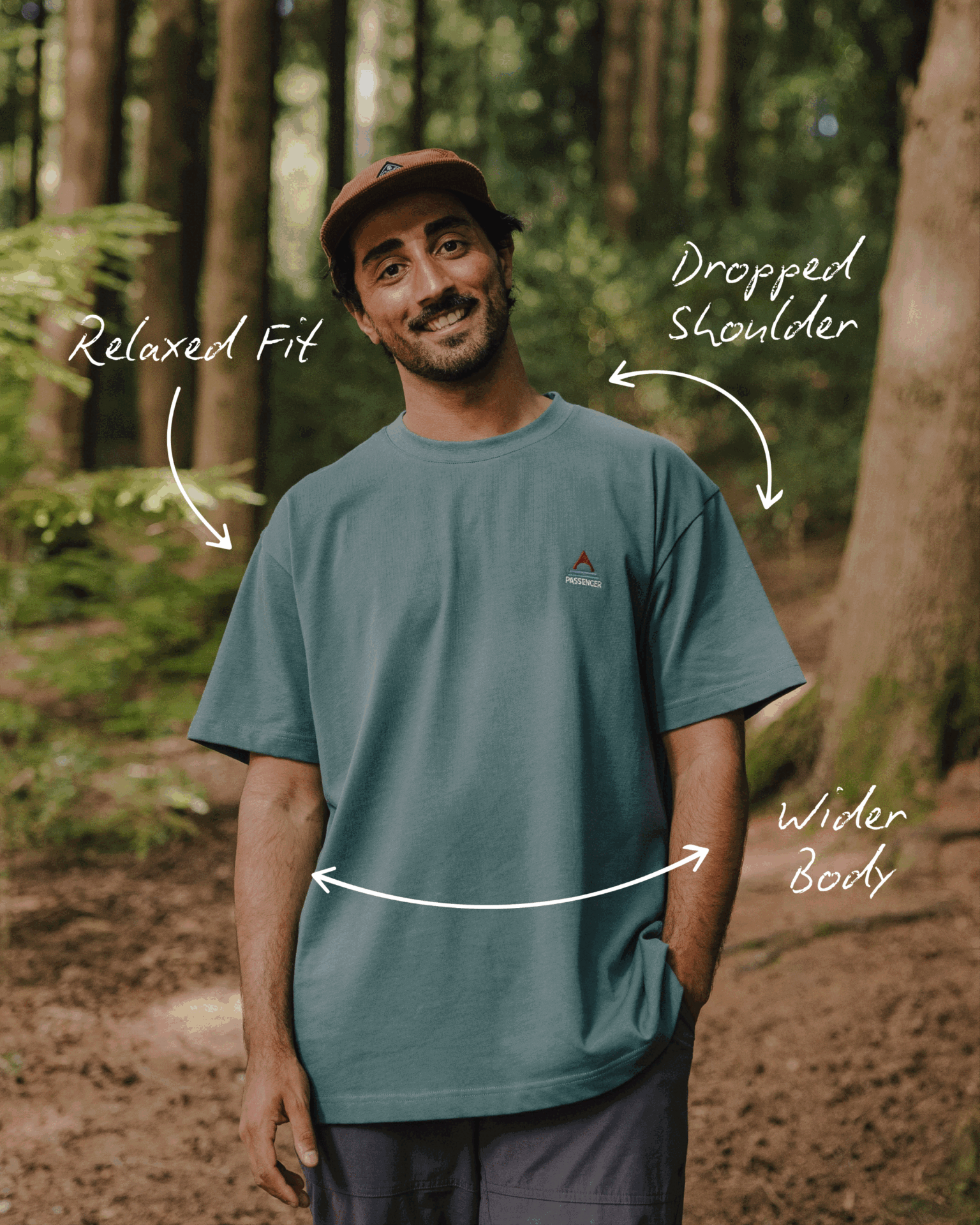 Zen Recycled Cotton Relaxed Fit T-Shirt - Apple Green Stripe
