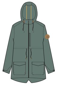 Heather Recycled Lightweight Anorak - Dark Ivy