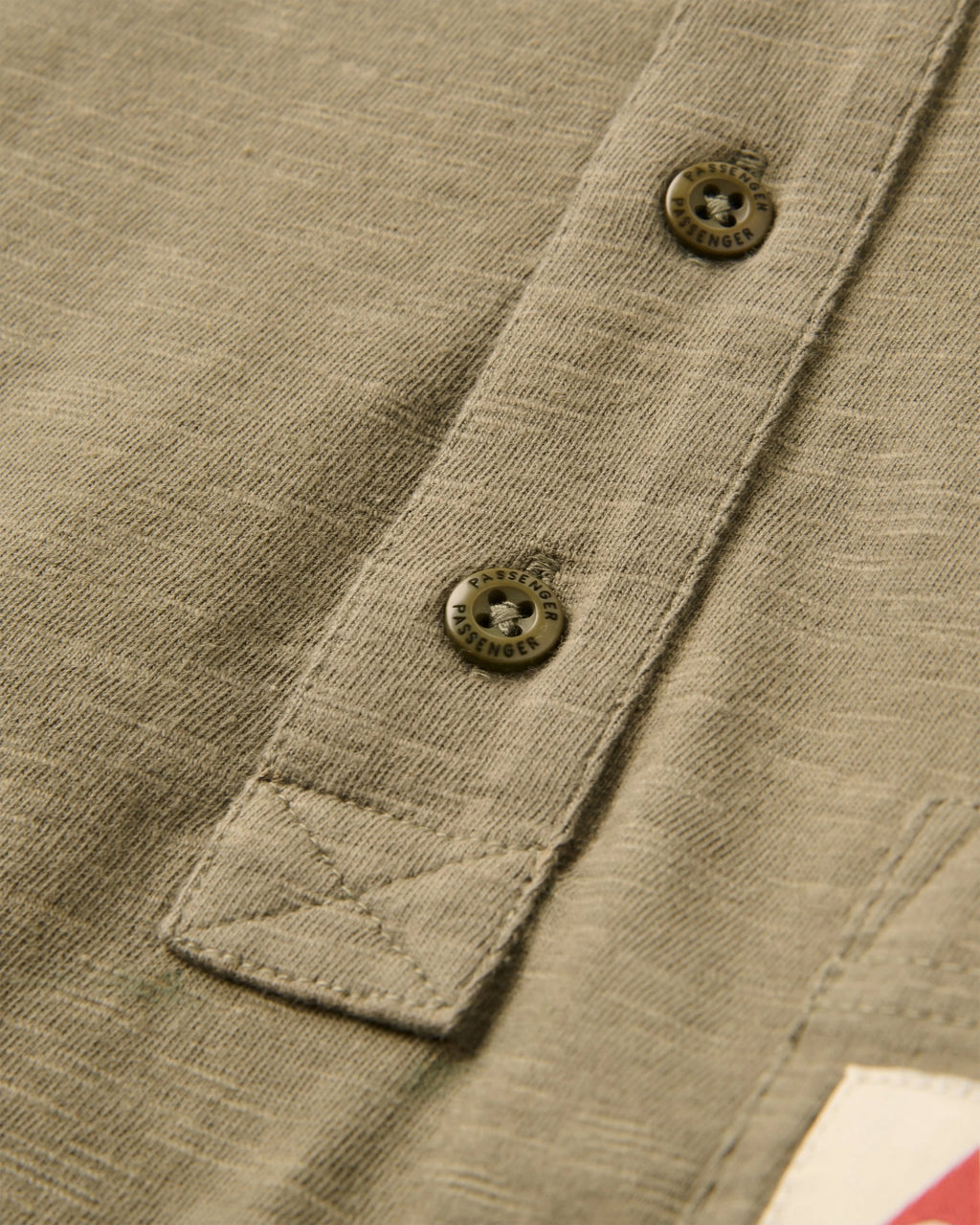 Headland LS Slub Henley - Dusty Olive