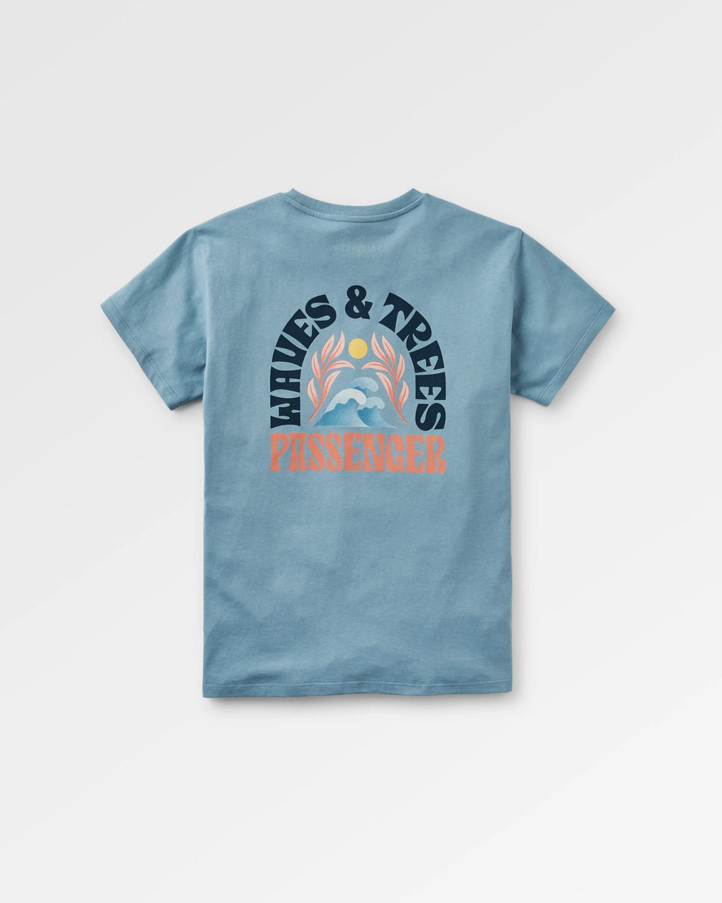 Dawning Recycled Cotton T-shirt - Faded Denim