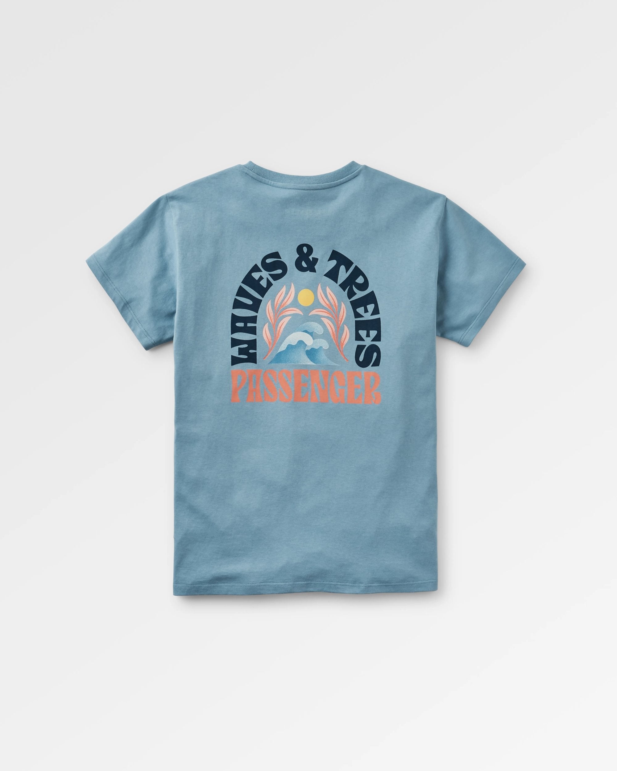 Dawning Recycled Cotton T-shirt - Faded Denim