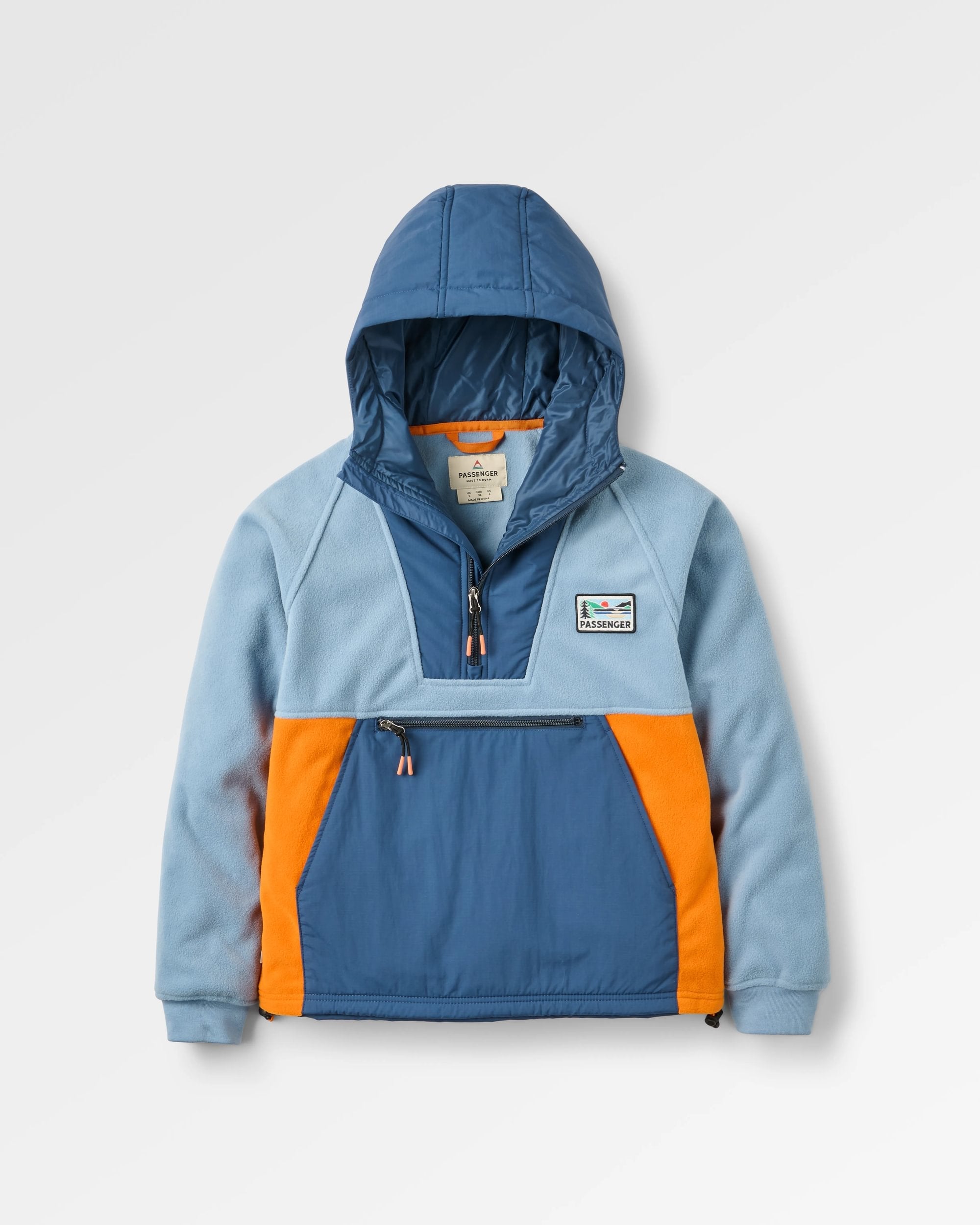 Alexander Recycled Hooded Polar Fleece - Faded Denim
