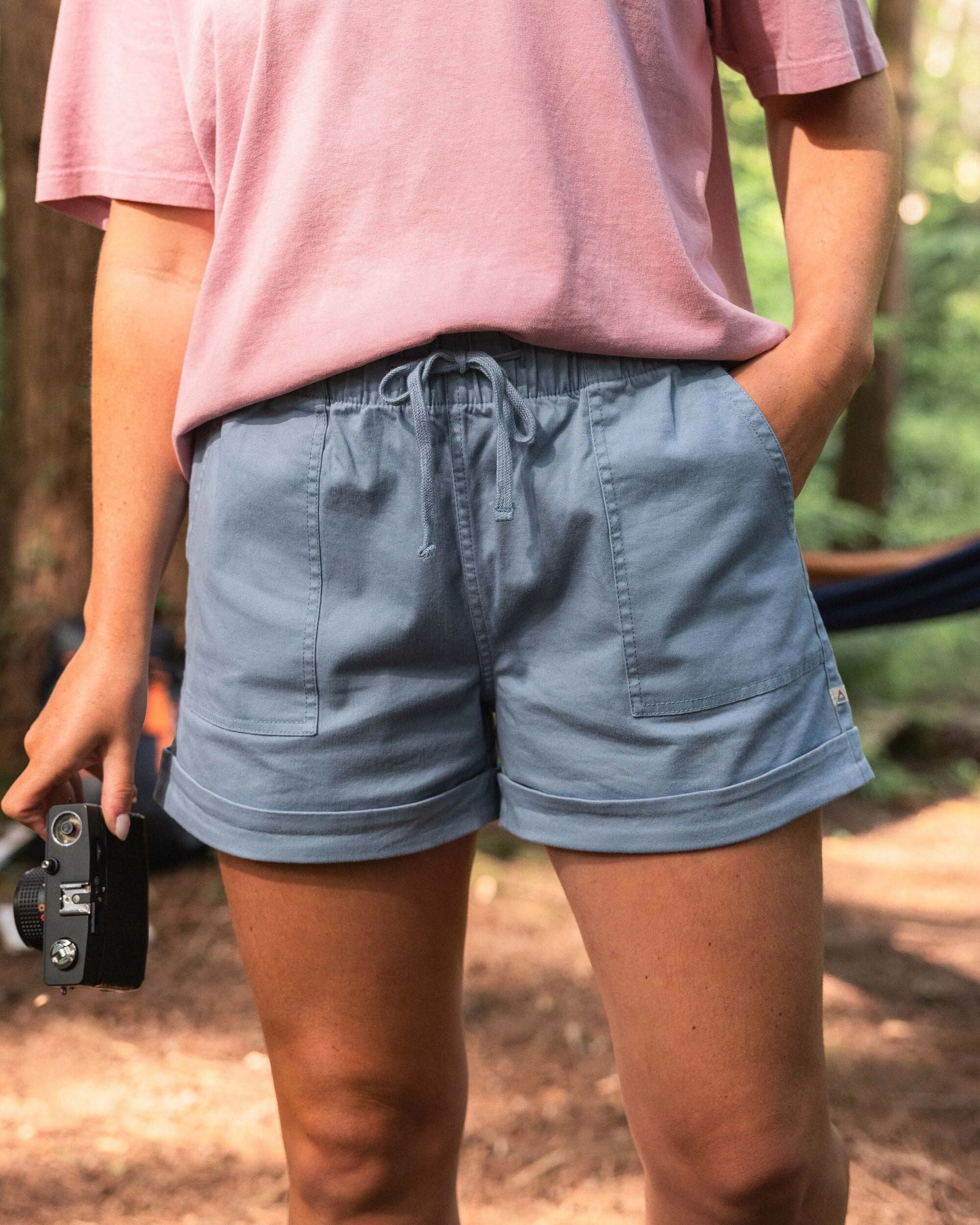 Carriso Organic Cotton Short - Faded Denim