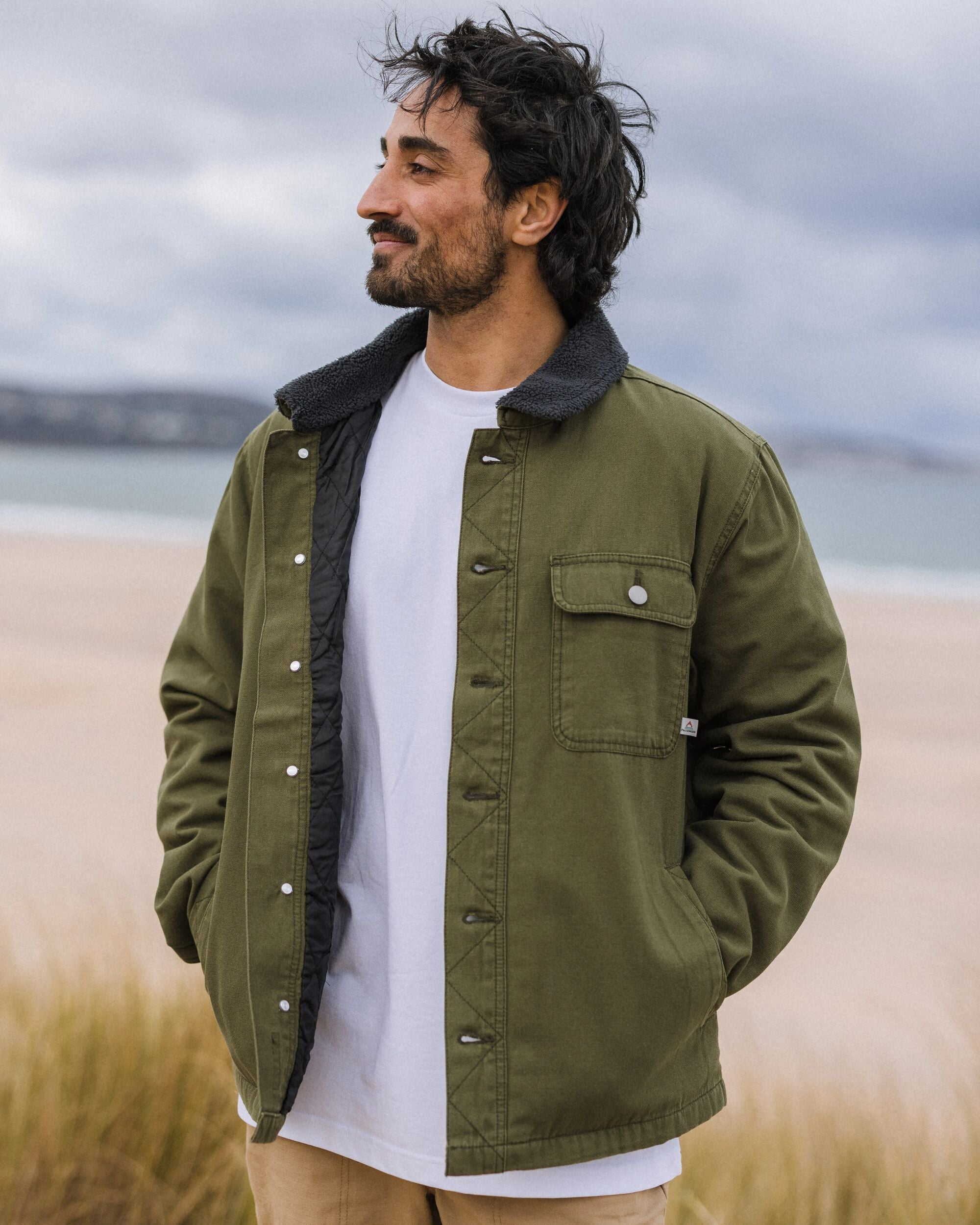 Falcon Organic Cotton Jacket - Khaki