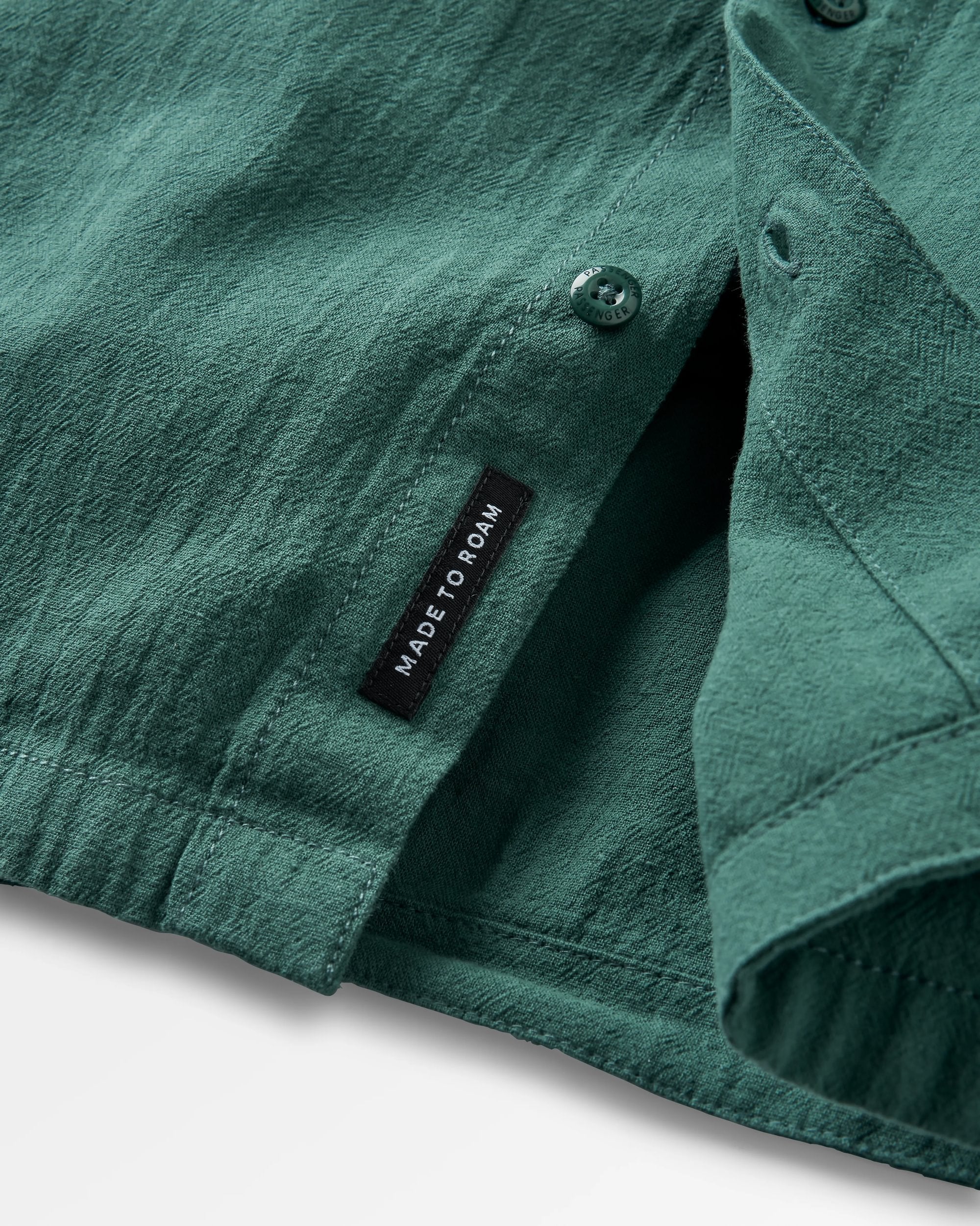 Arica Textured Organic Cotton Shirt - Deep Ocean