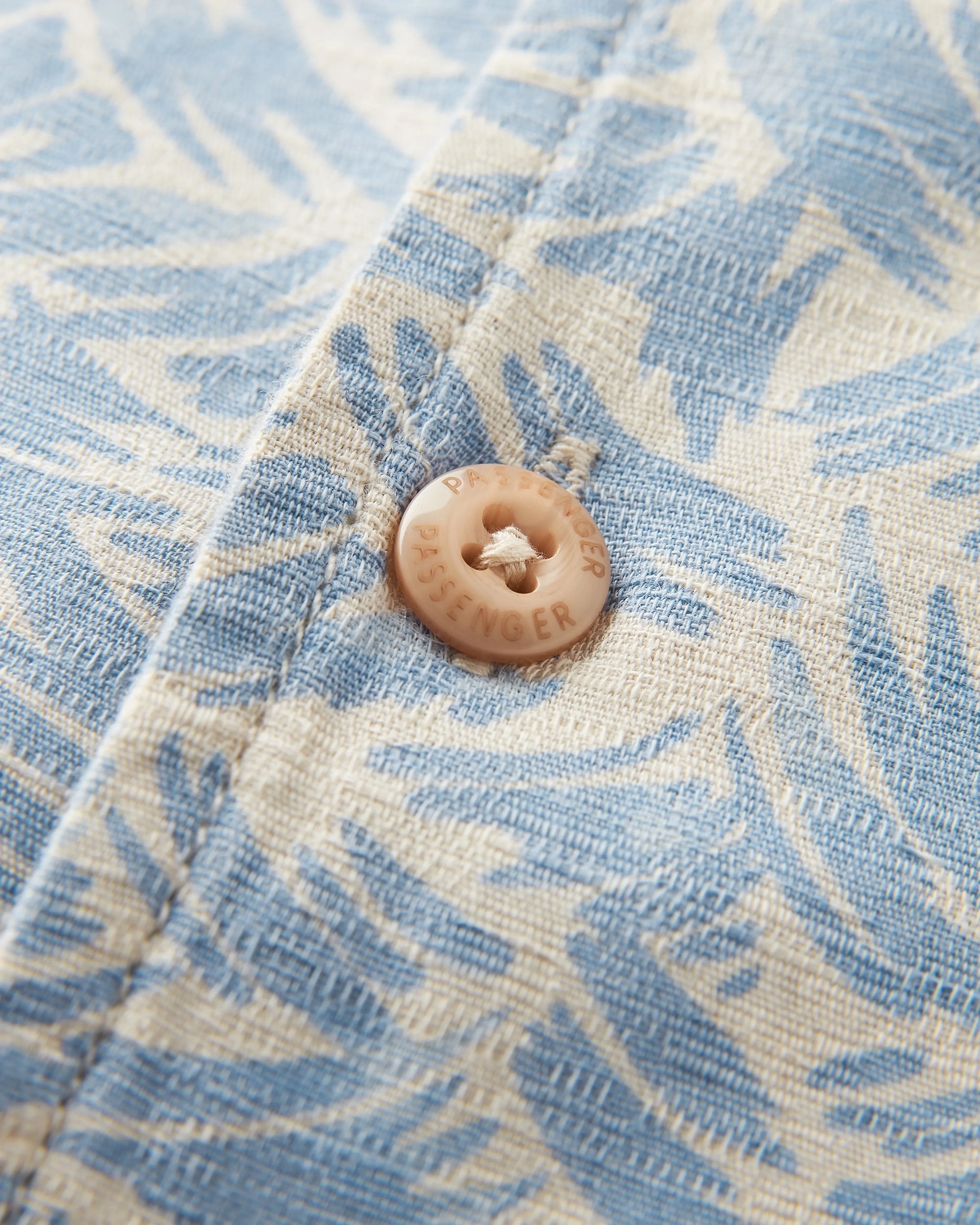 Cove Organic Cotton Textured Shirt - Waves Birch