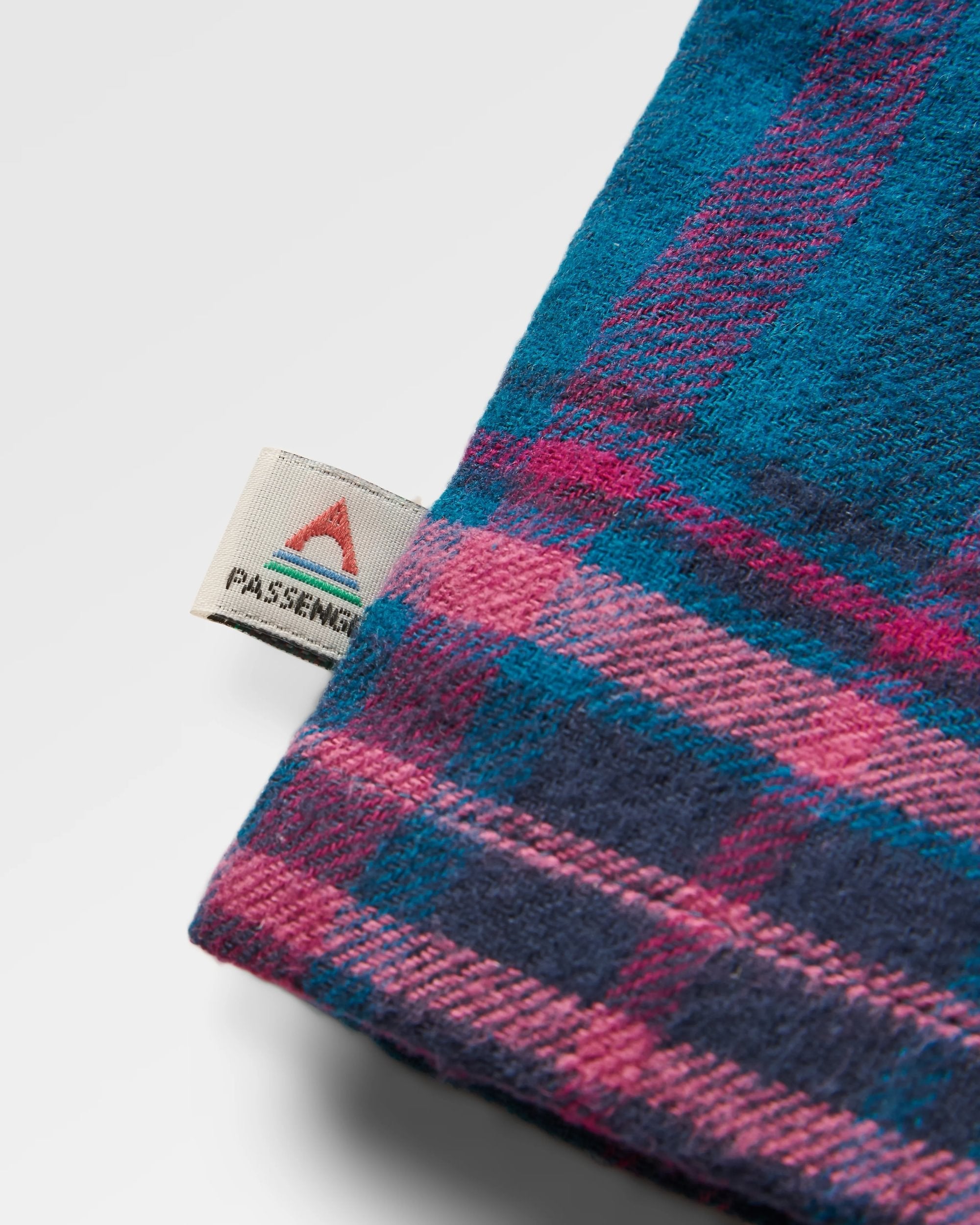 Flurry Woven Top - Tidal Blue/Wild Berry Check
