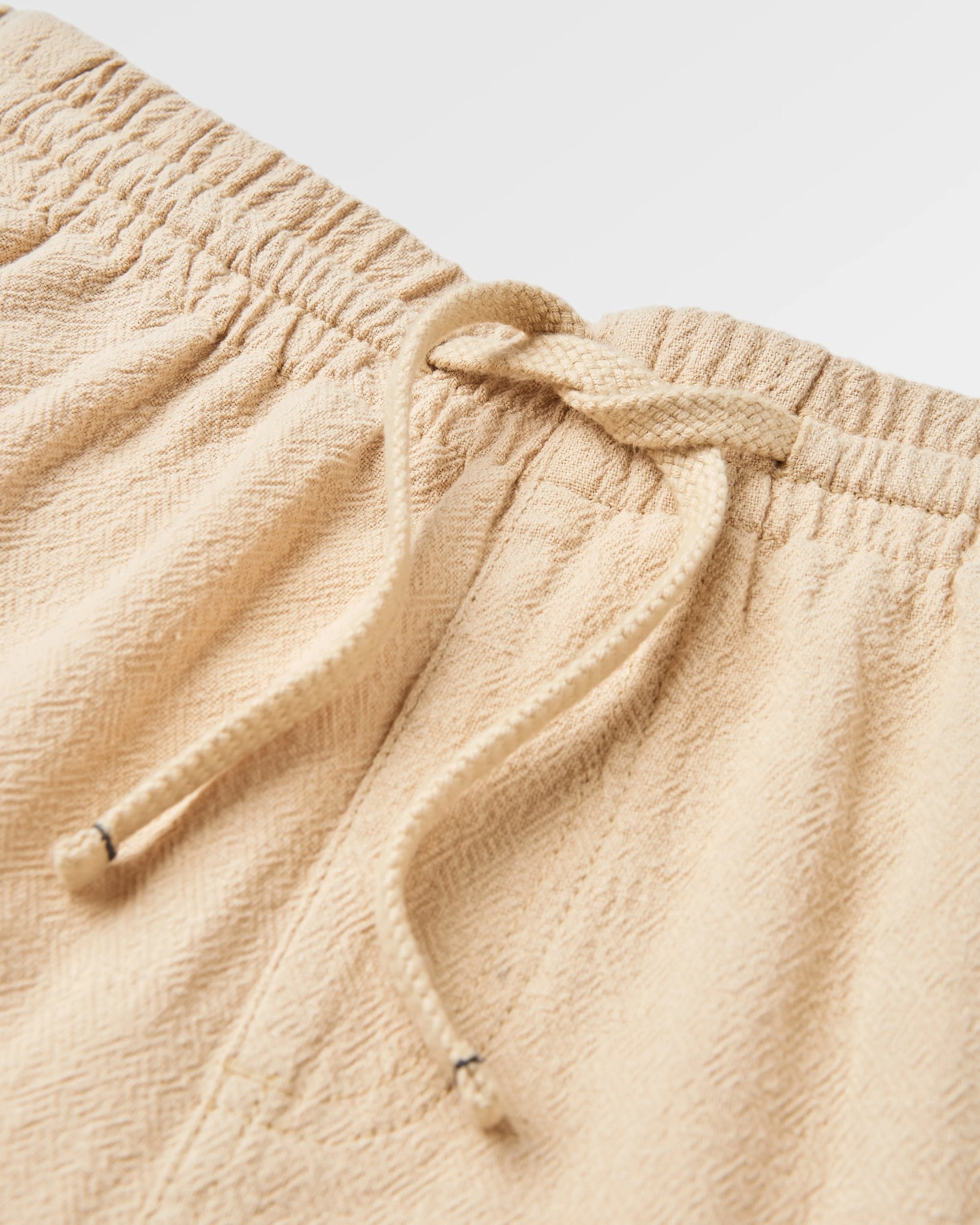Drifter Cotton Linen Blend Short - Stone