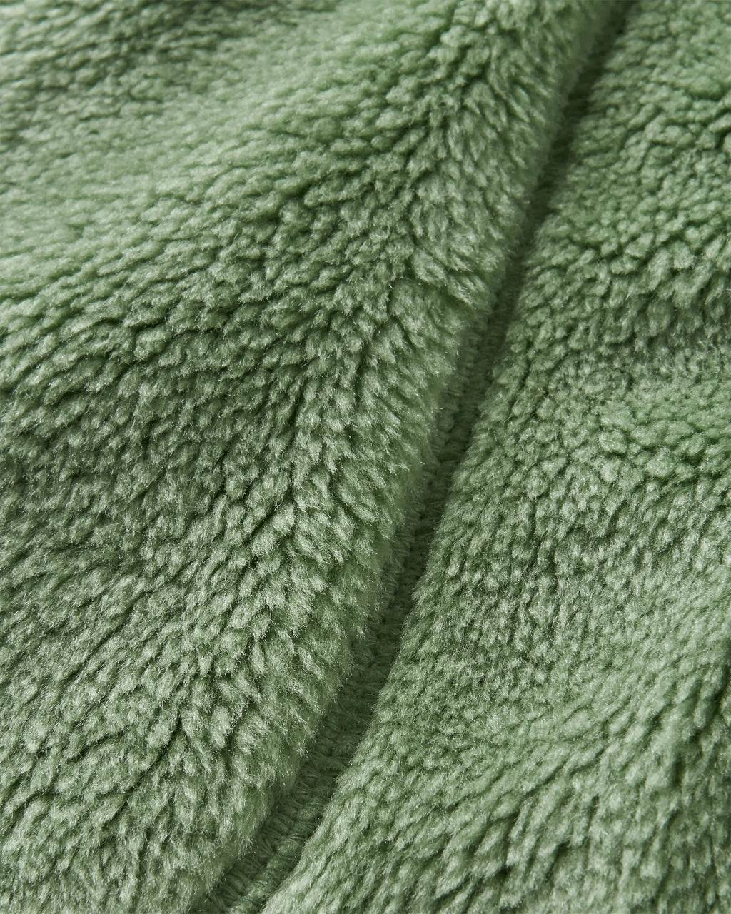 Awaken Recycled Deep-Pile Sherpa Fleece - Stem Green