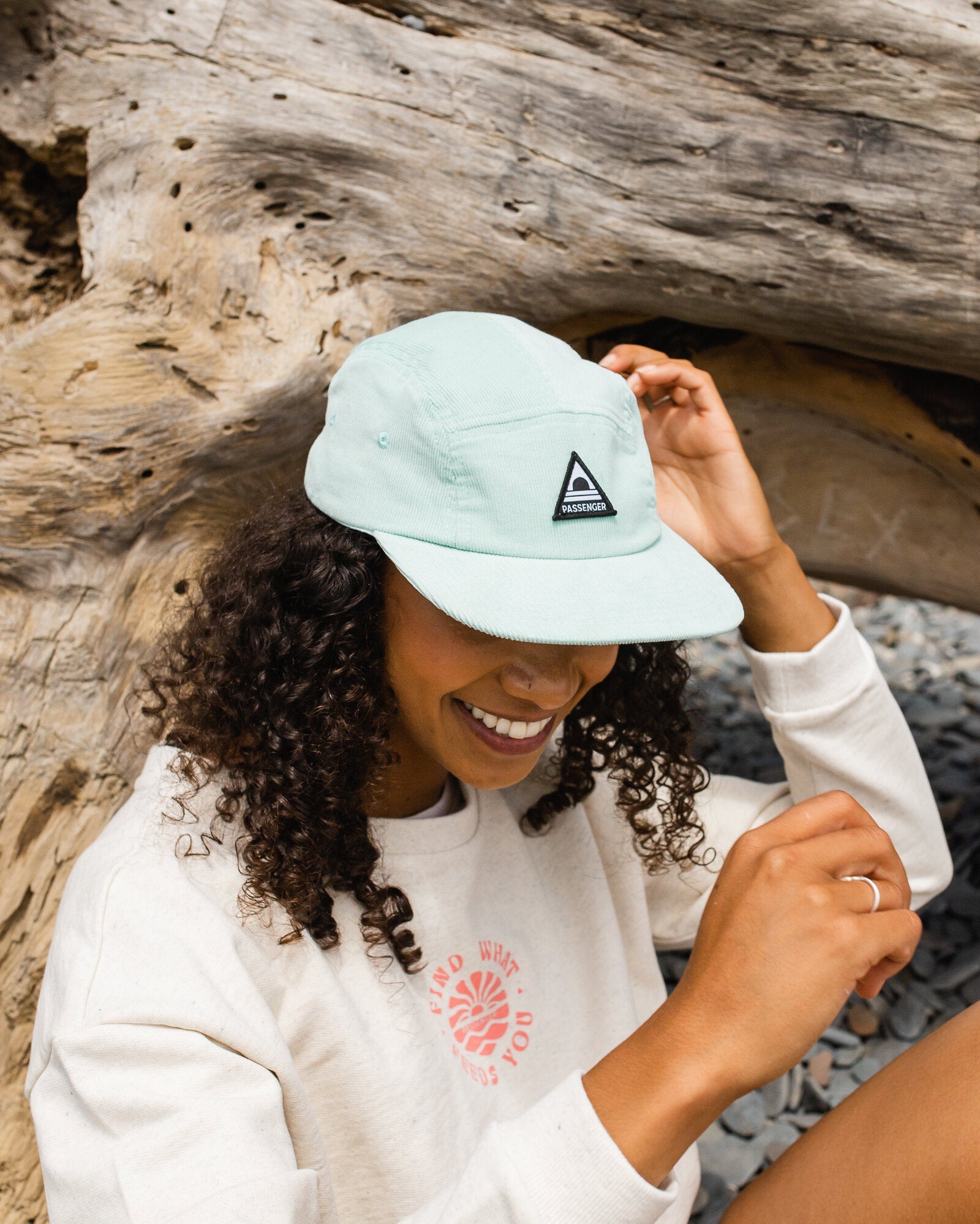 Fixie Recycled Cord 5 Panel Cap - Surf Spray