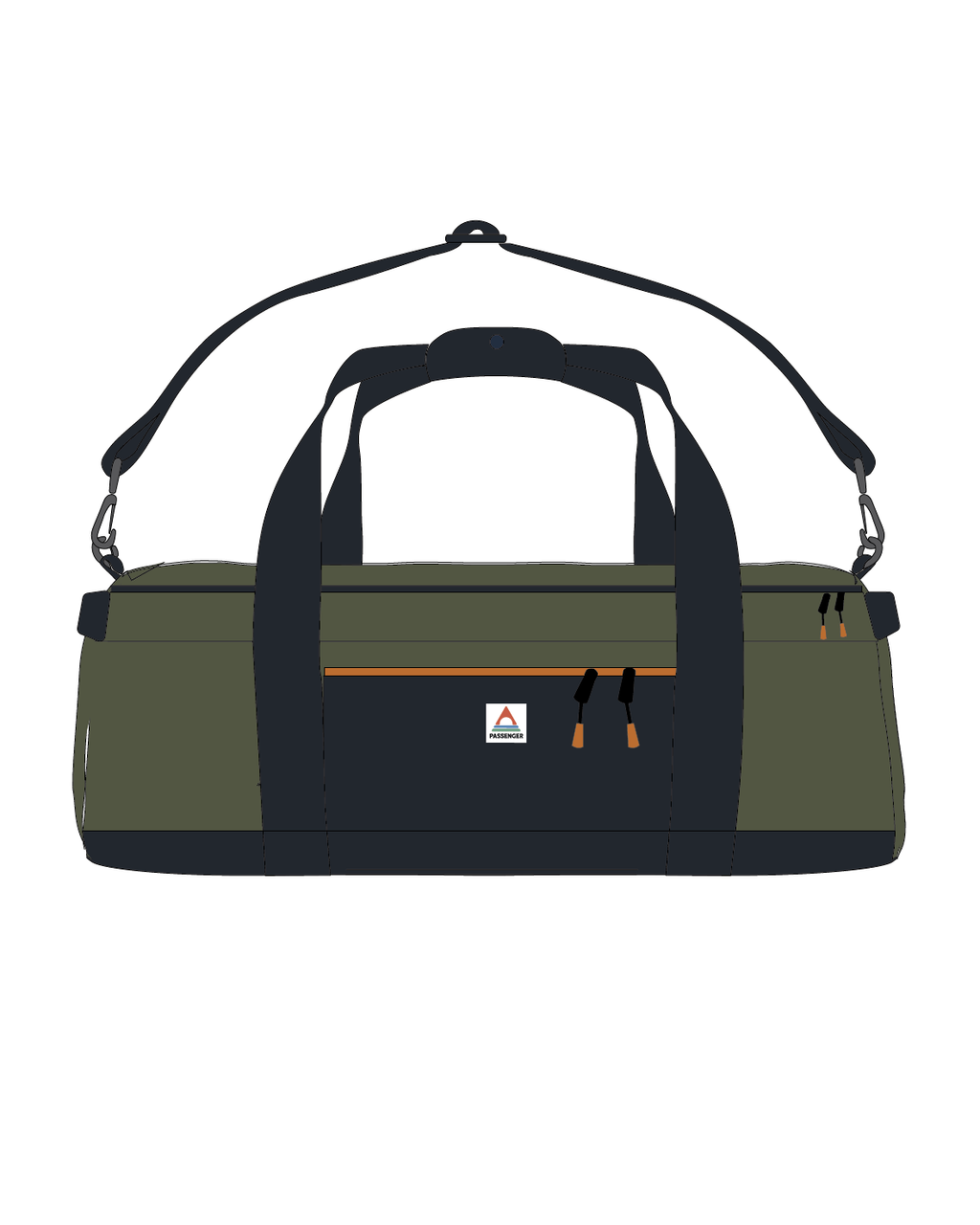 Boondocker Recycled 30L Duffel - True Black/ Khaki