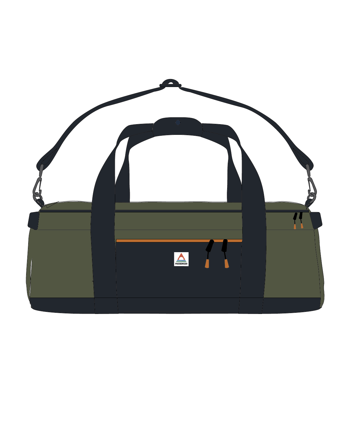 Boondocker Recycled 30L Duffel - True Black/ Khaki