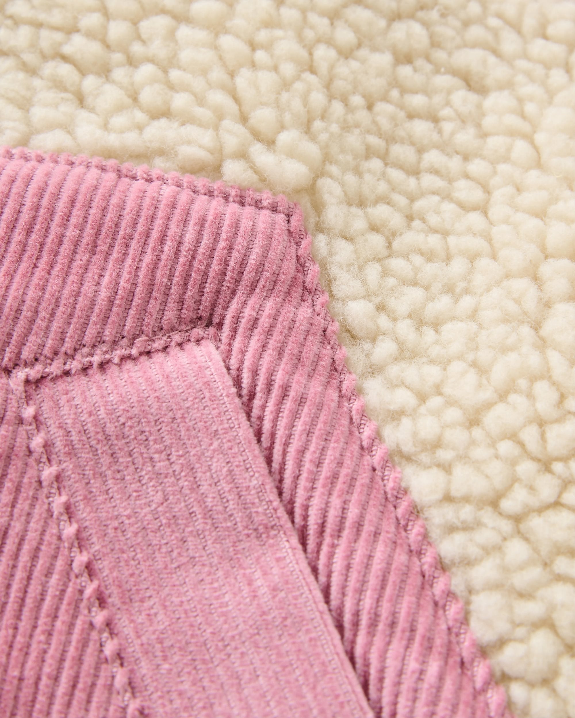 Clover Recycled Sherpa Hooded Fleece - Oat