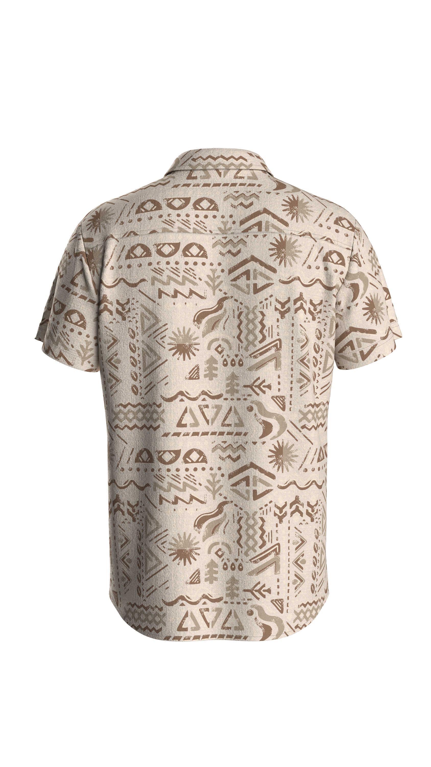Chill Textured Short Sleeve Shirt - Elemental Geo Birch