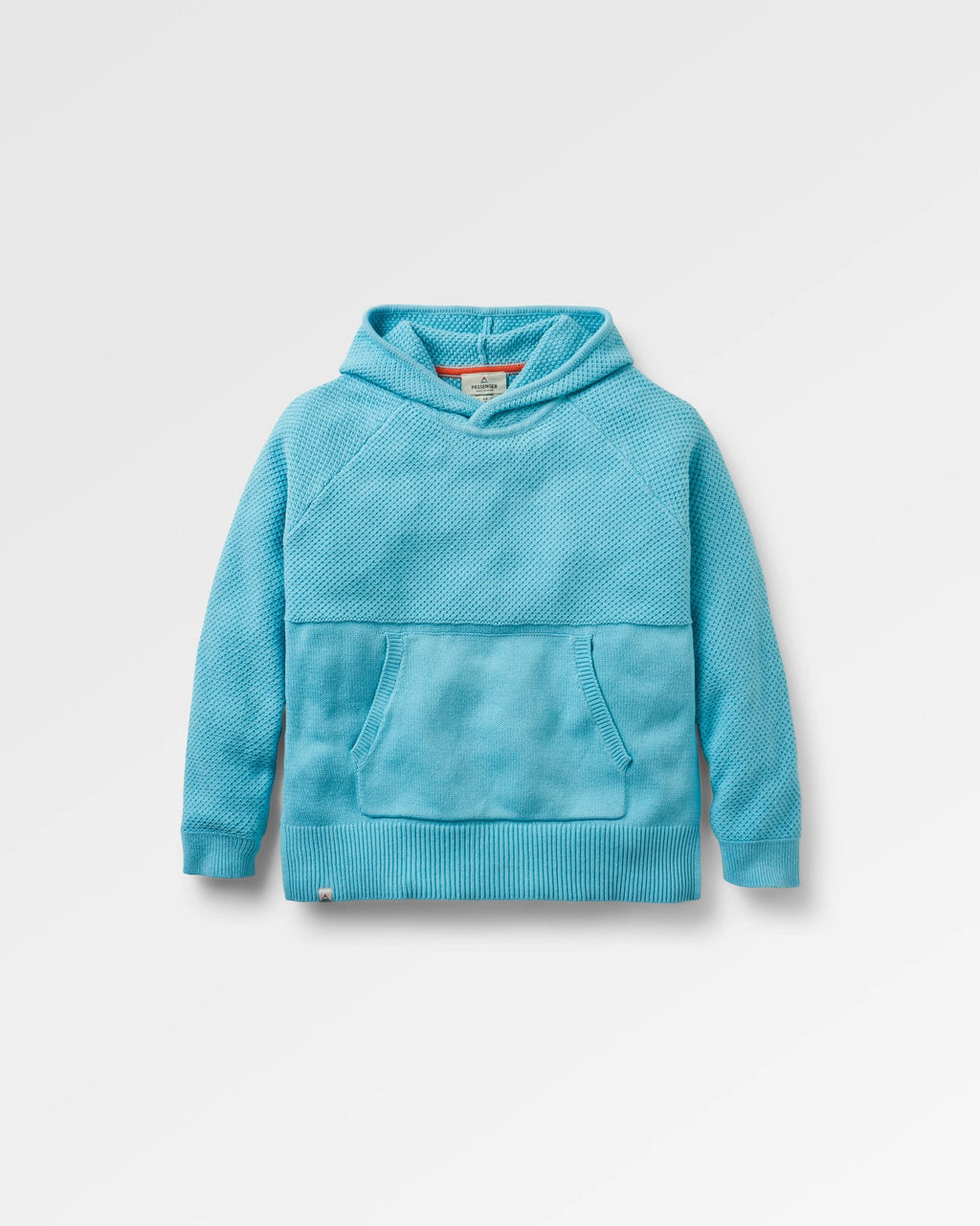 Cove Organic Cotton Knitted Hoodie - Retro Blue
