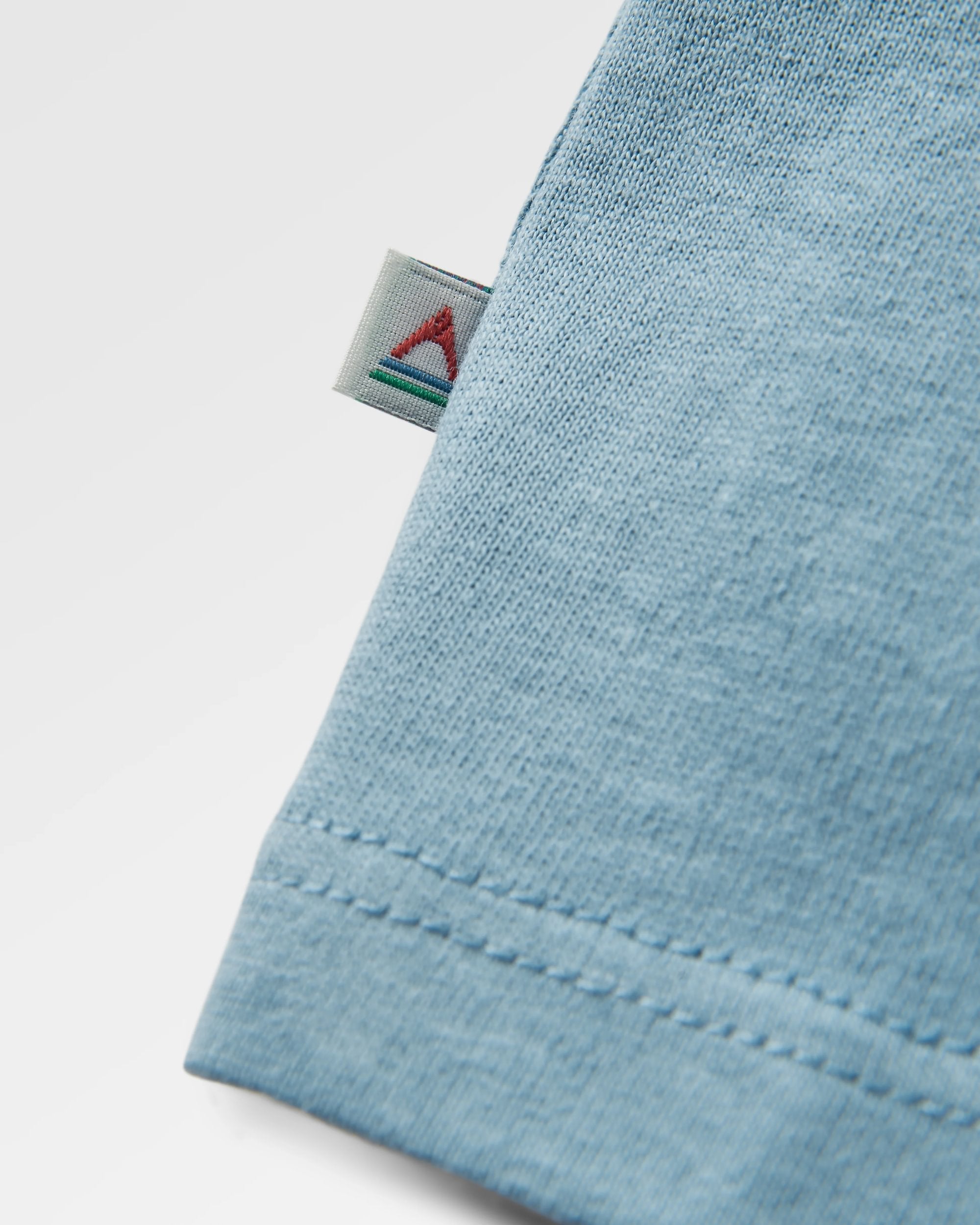 Dawning Recycled Cotton T-shirt - Faded Denim