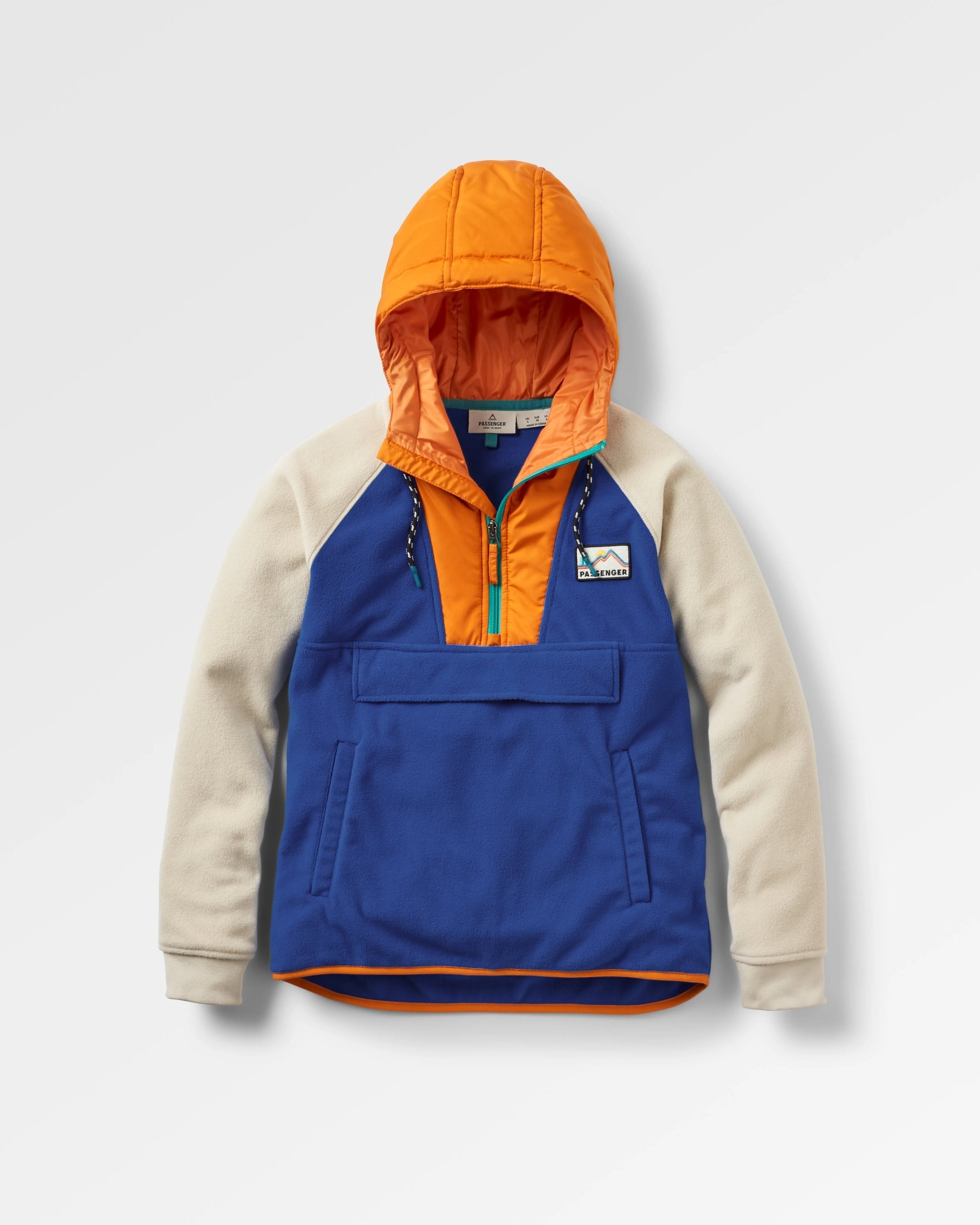 Alexander Recycled Polar Hooded Fleece - Azure Blue