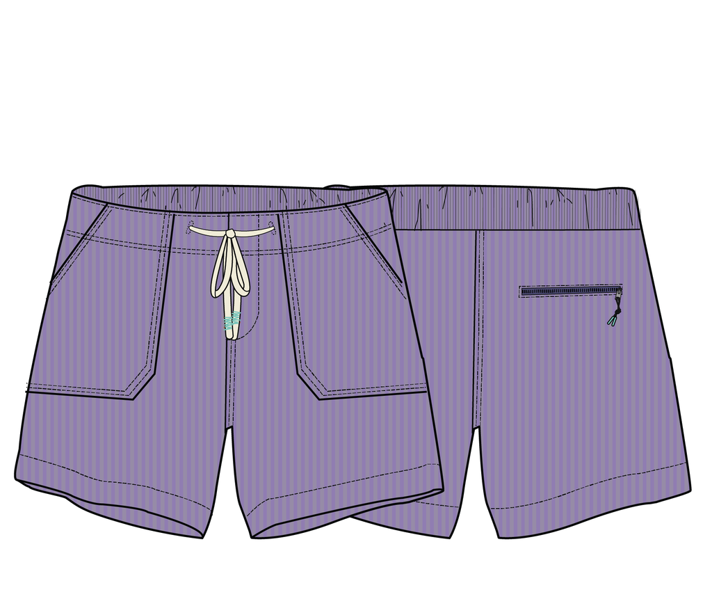 Avian Organic Cord Short - Retro Purple