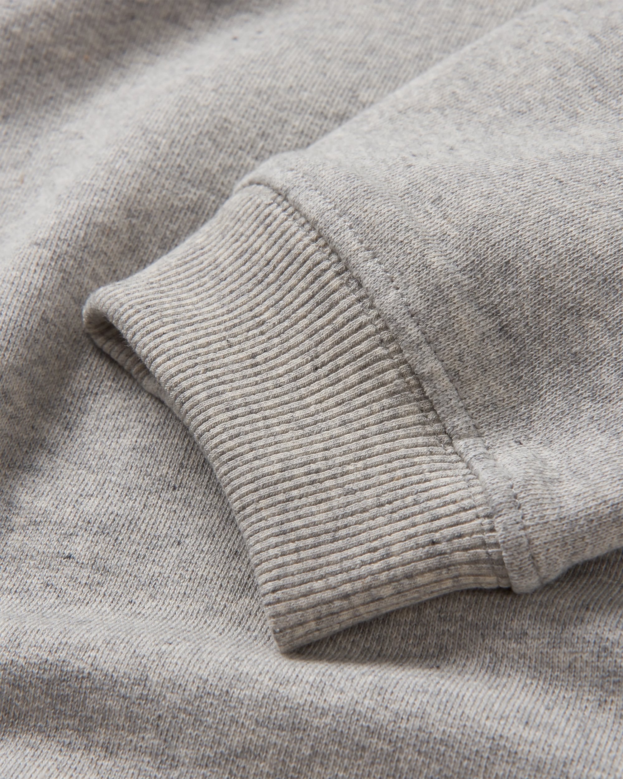 Heritage Recycled Cotton Sweatshirt - Mid Grey Marl