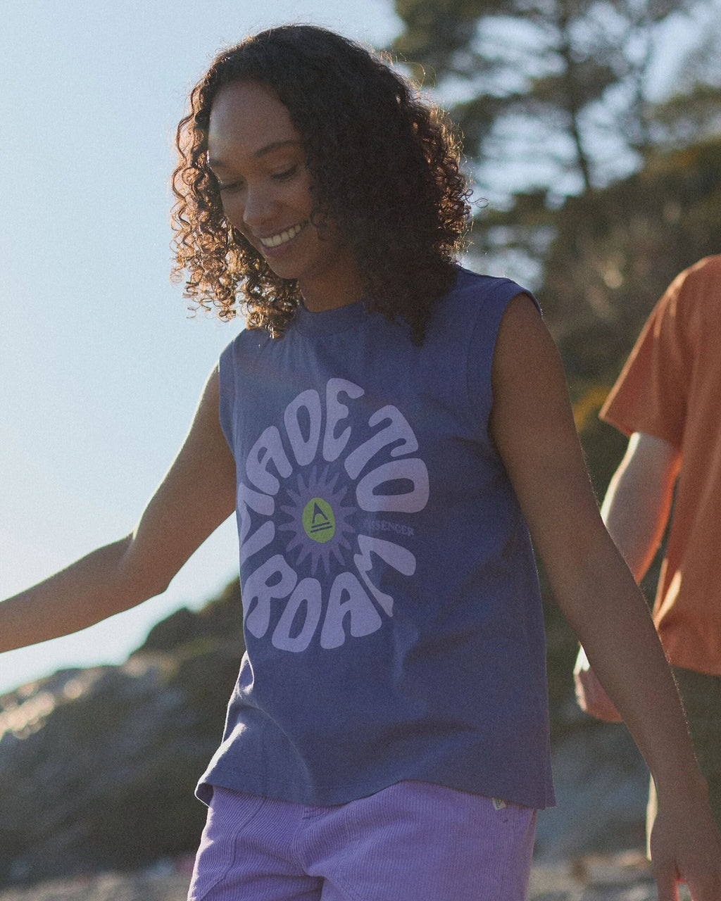 Easy Days Organic Cotton Vest - Purple Indigo