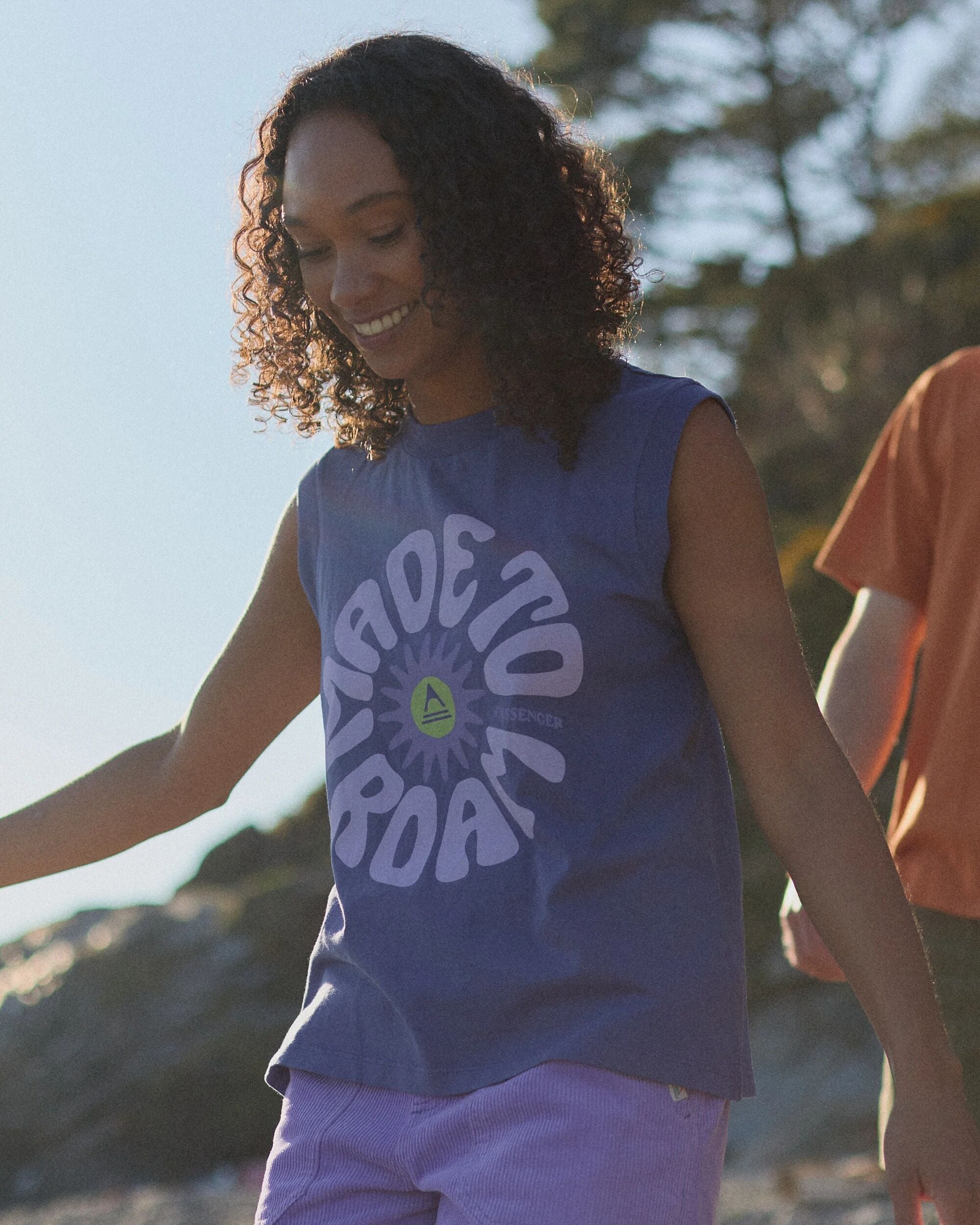 Easy Days Organic Cotton Vest - Purple Indigo