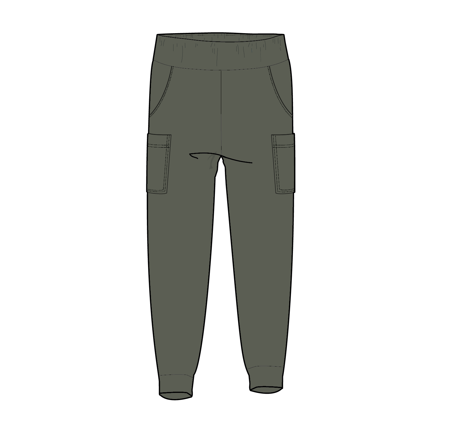Day Dream Recycled Trouser - Dusty Olive