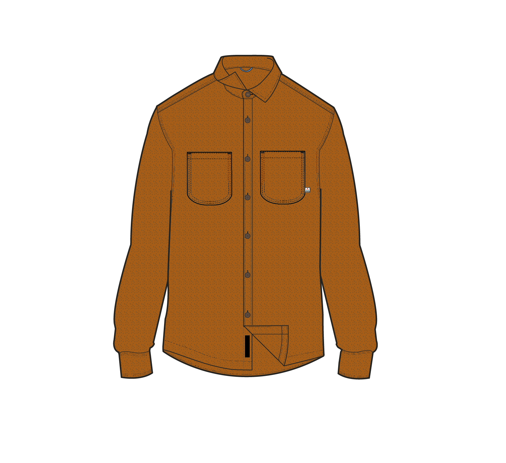 Backcountry Flannel Shirt - Retro Orange